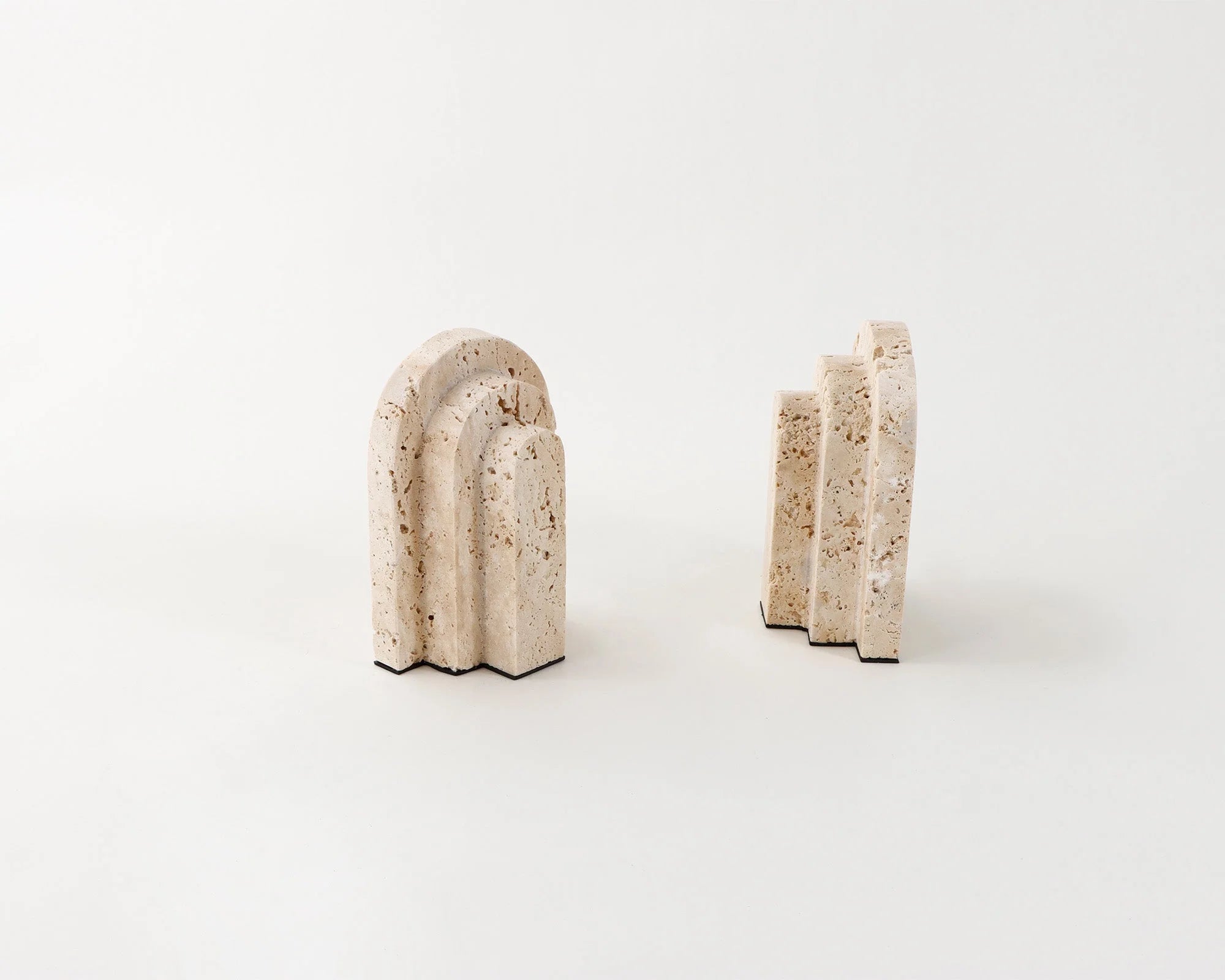 Empire Beige Marble Bookends