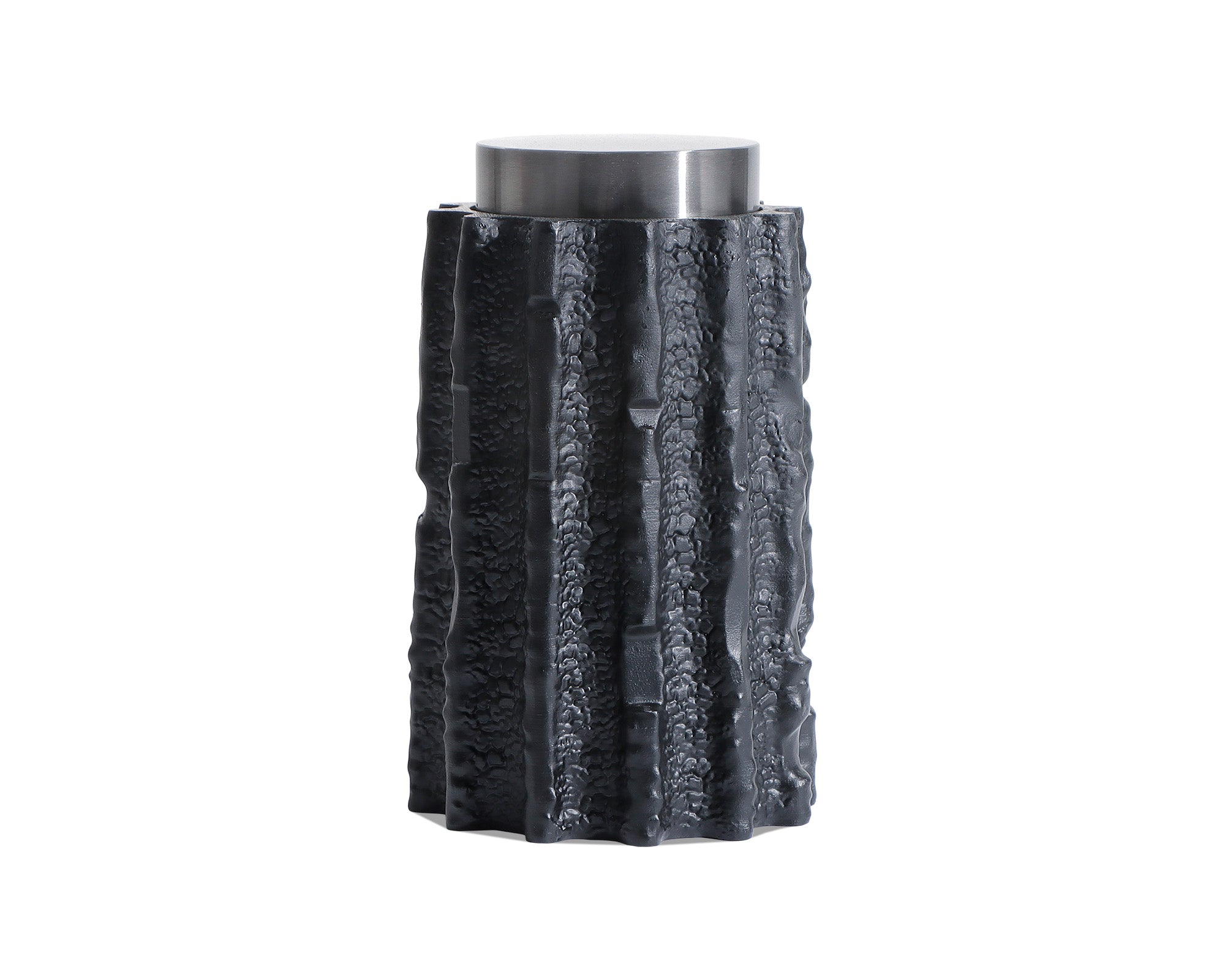 Meteorite Jar Large - Black Resin