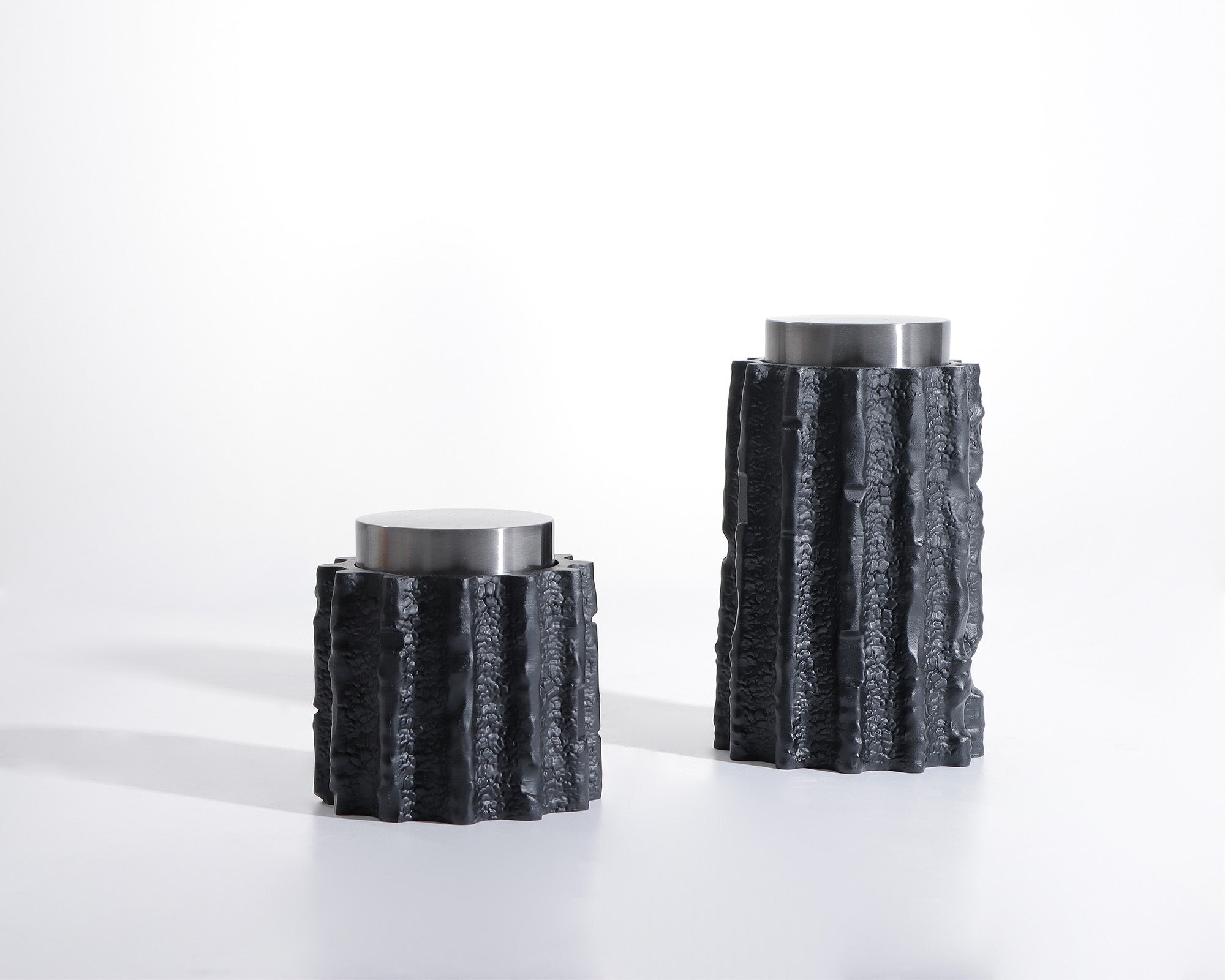 Meteorite Jar Small - Black Resin