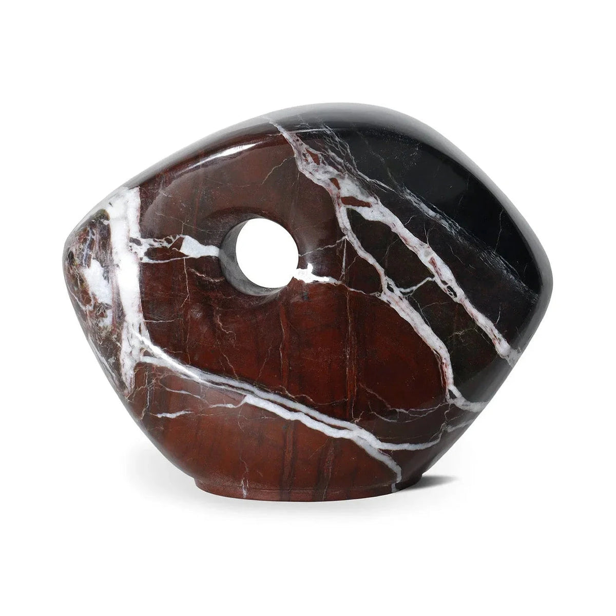 Niccolo Burgundy Marble Sculpture