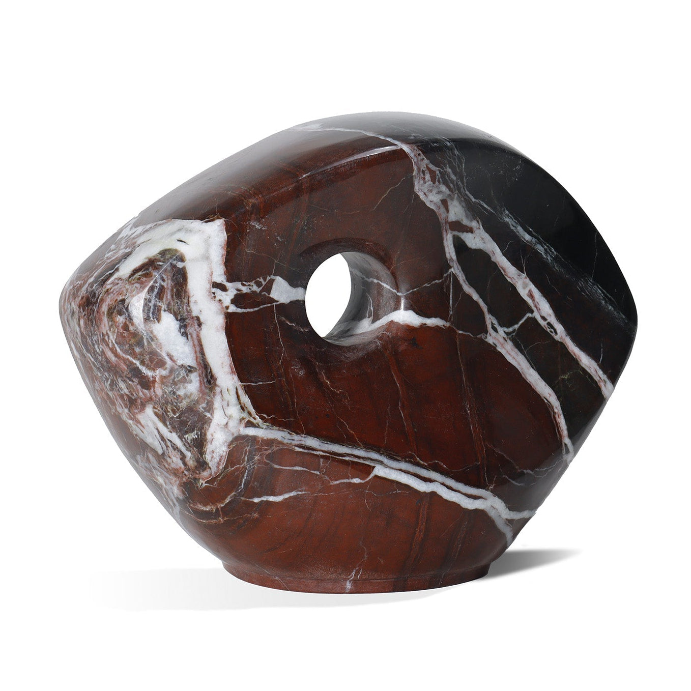 Niccolo Burgundy Marble Sculpture
