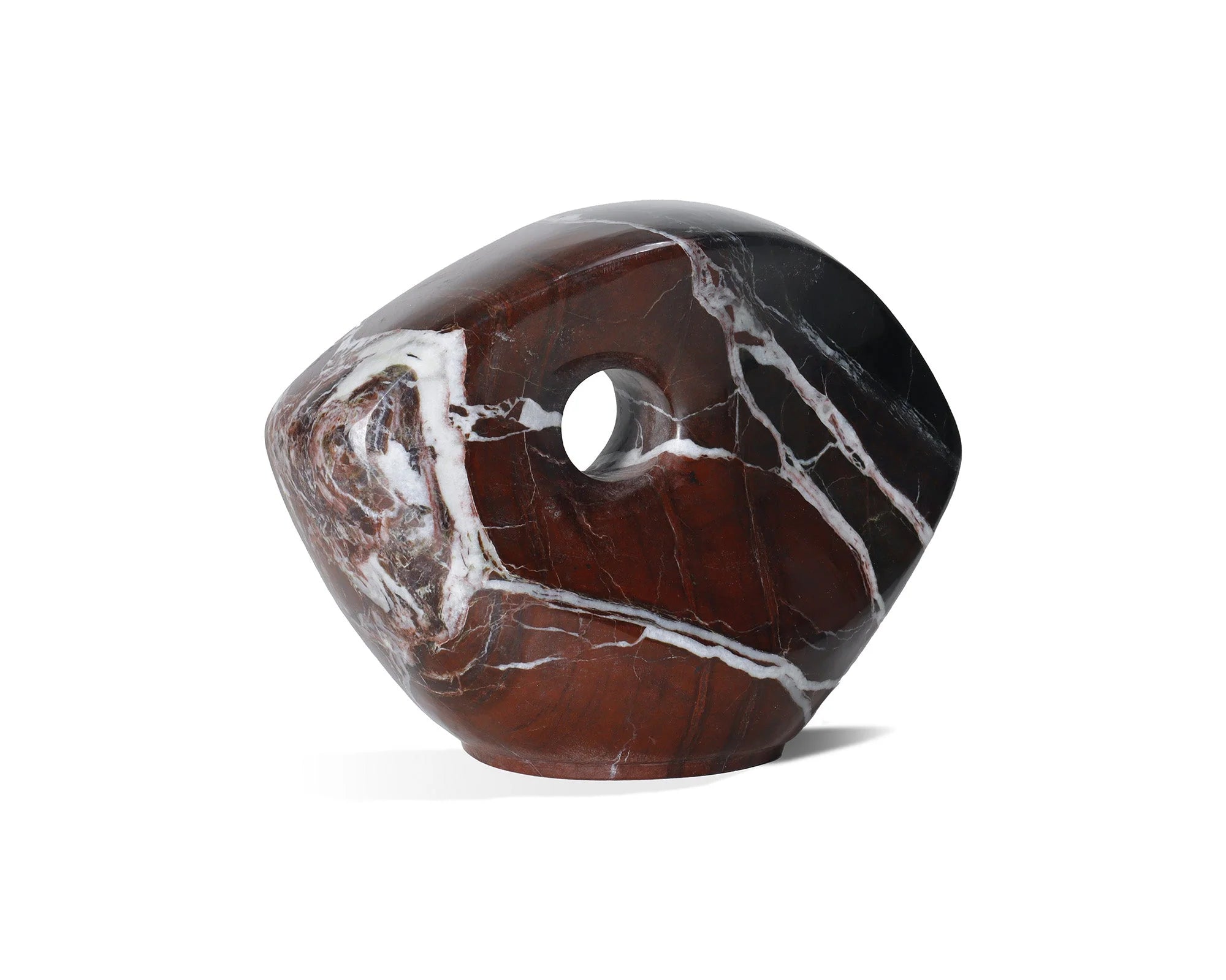 Niccolo Burgundy Marble Sculpture