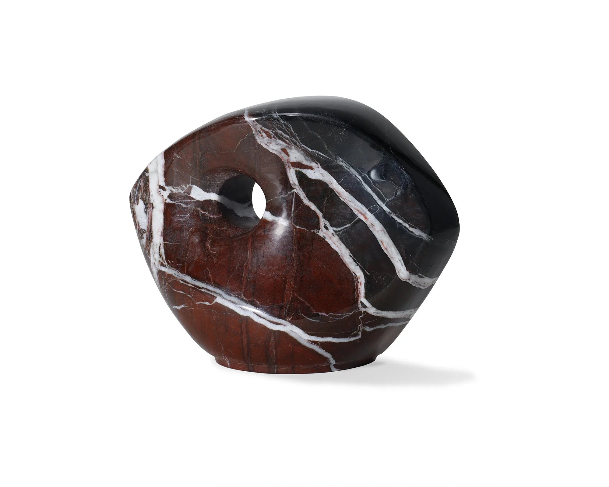 Niccolo Burgundy Marble Sculpture