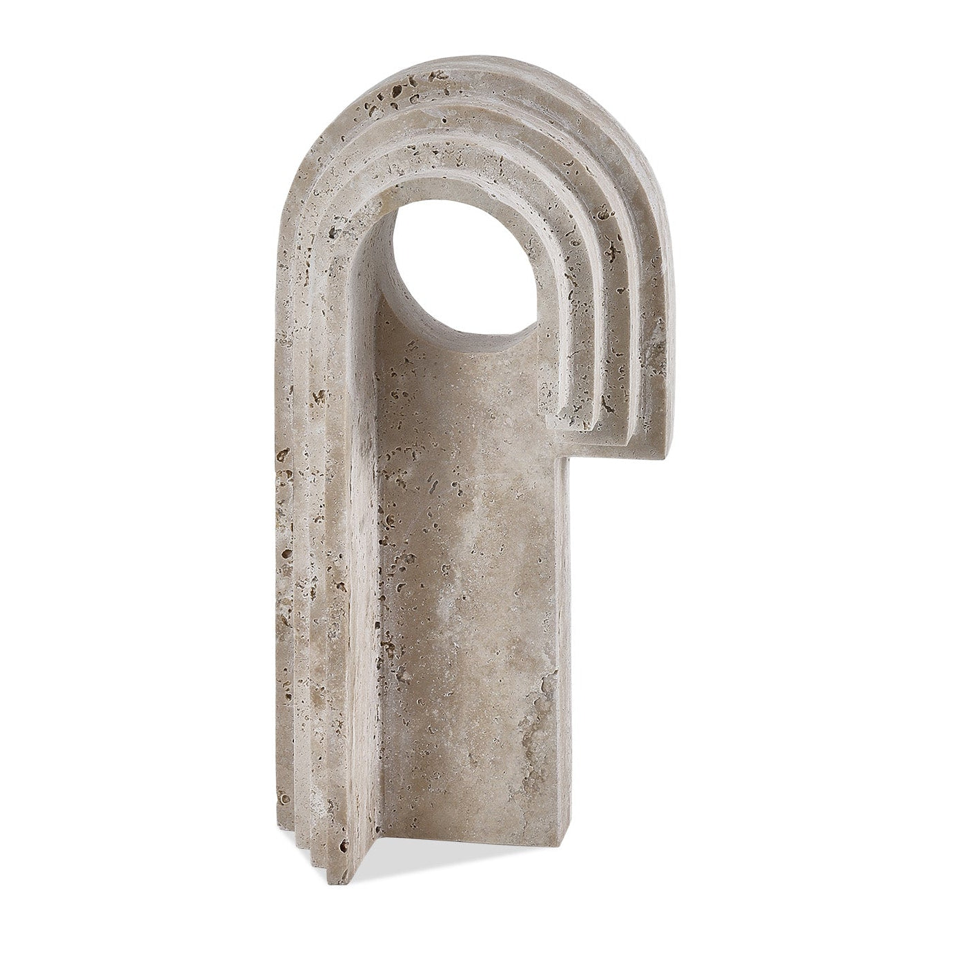 Toccino Beige Travertine Sculpture Large