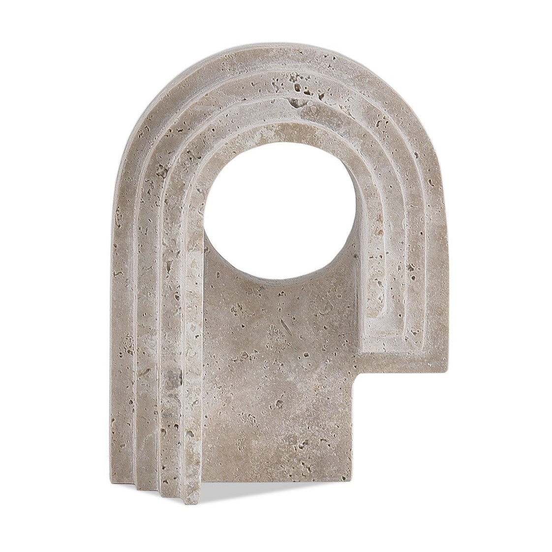 Toccino Beige Travertine Sculpture Small