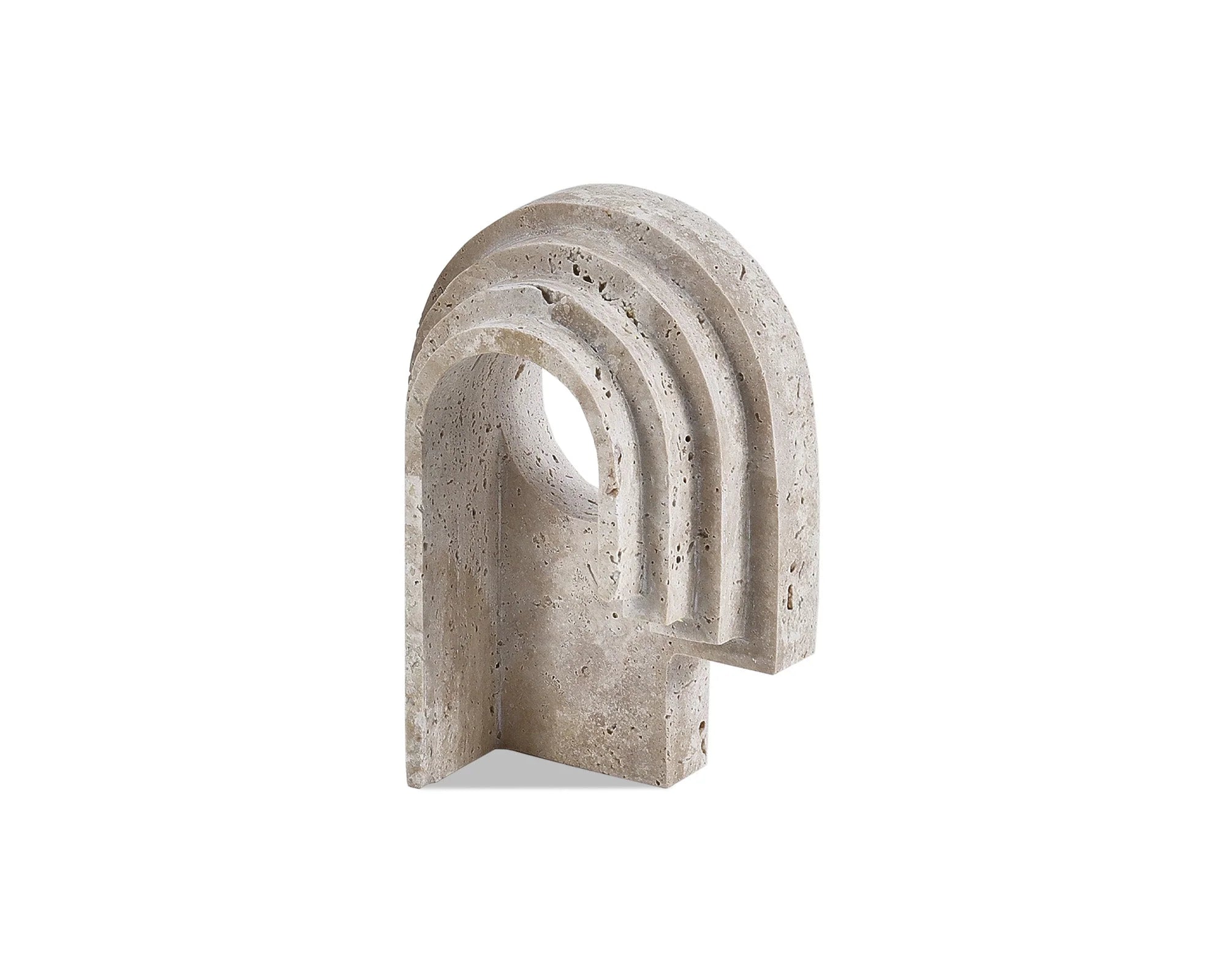 Toccino Beige Travertine Sculpture Small