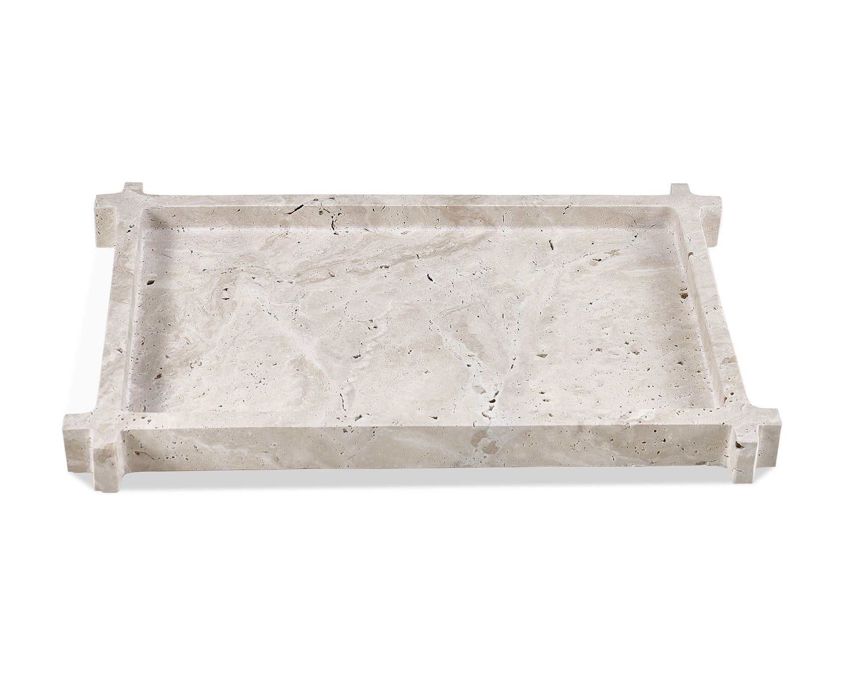Roche Beige Travertine Tray