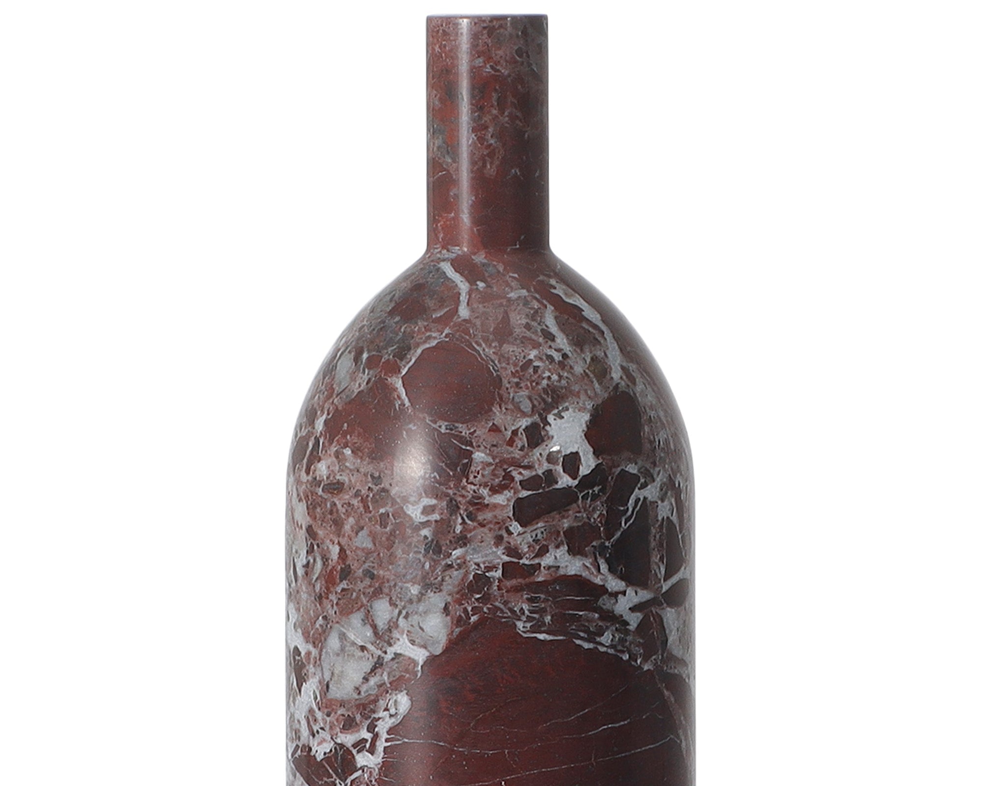 Nola Sculpture - Burgundy Marble