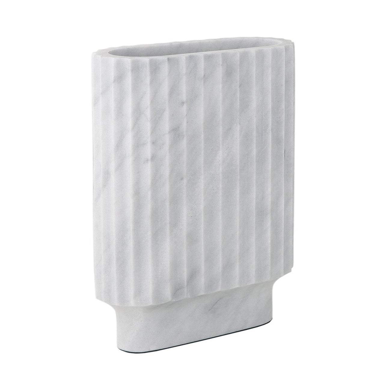 Renzo White Marble Vase