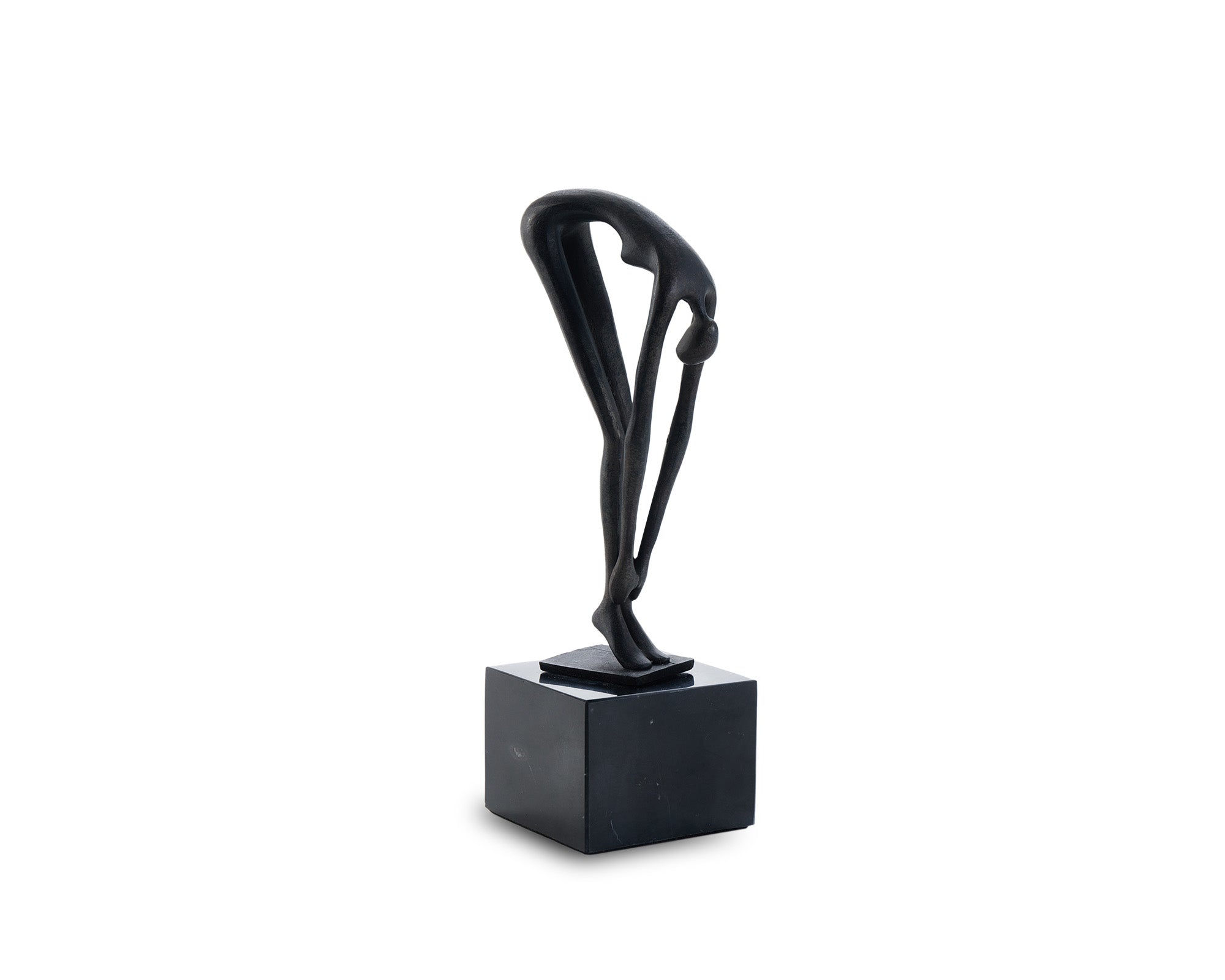Mauro Sculpture - Black Alloy & Marble