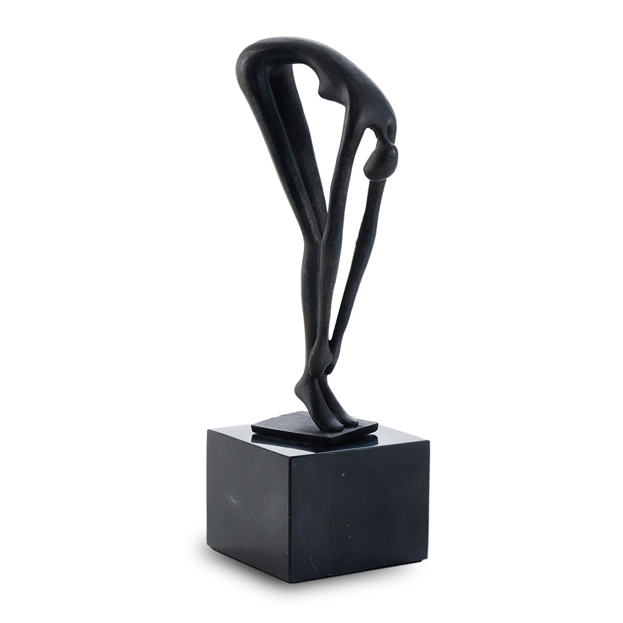 Mauro Black Alloy & Marble Sculpture