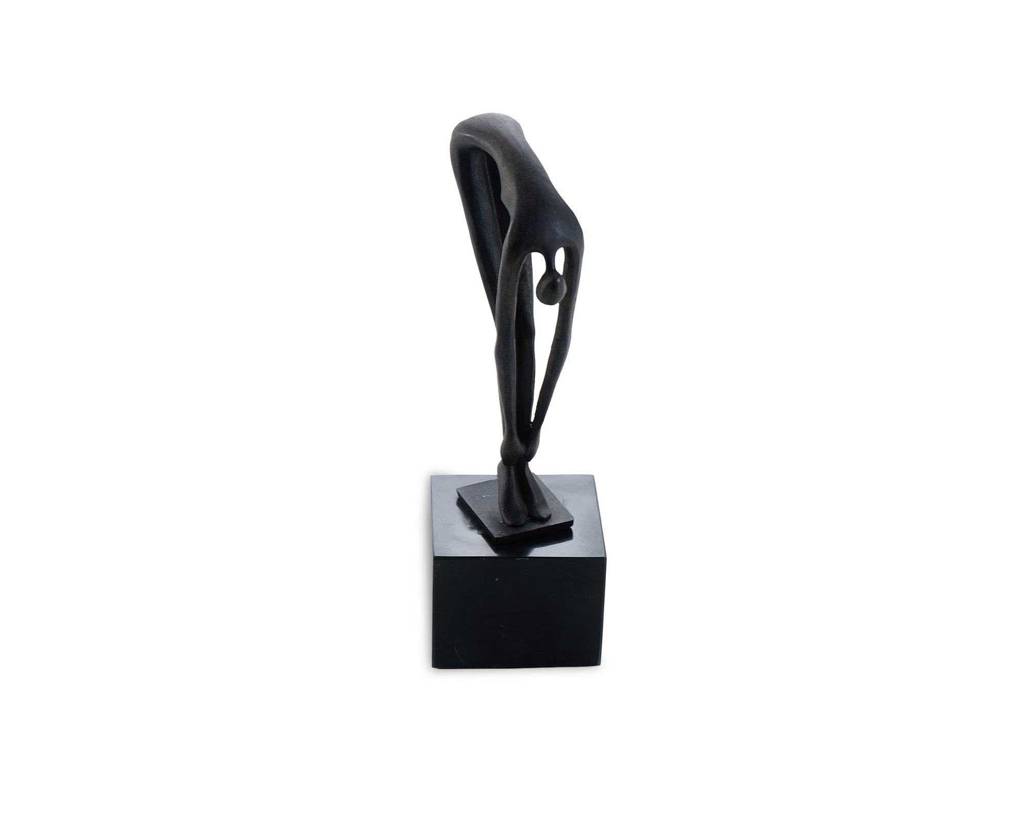 Mauro Sculpture - Black Alloy & Marble