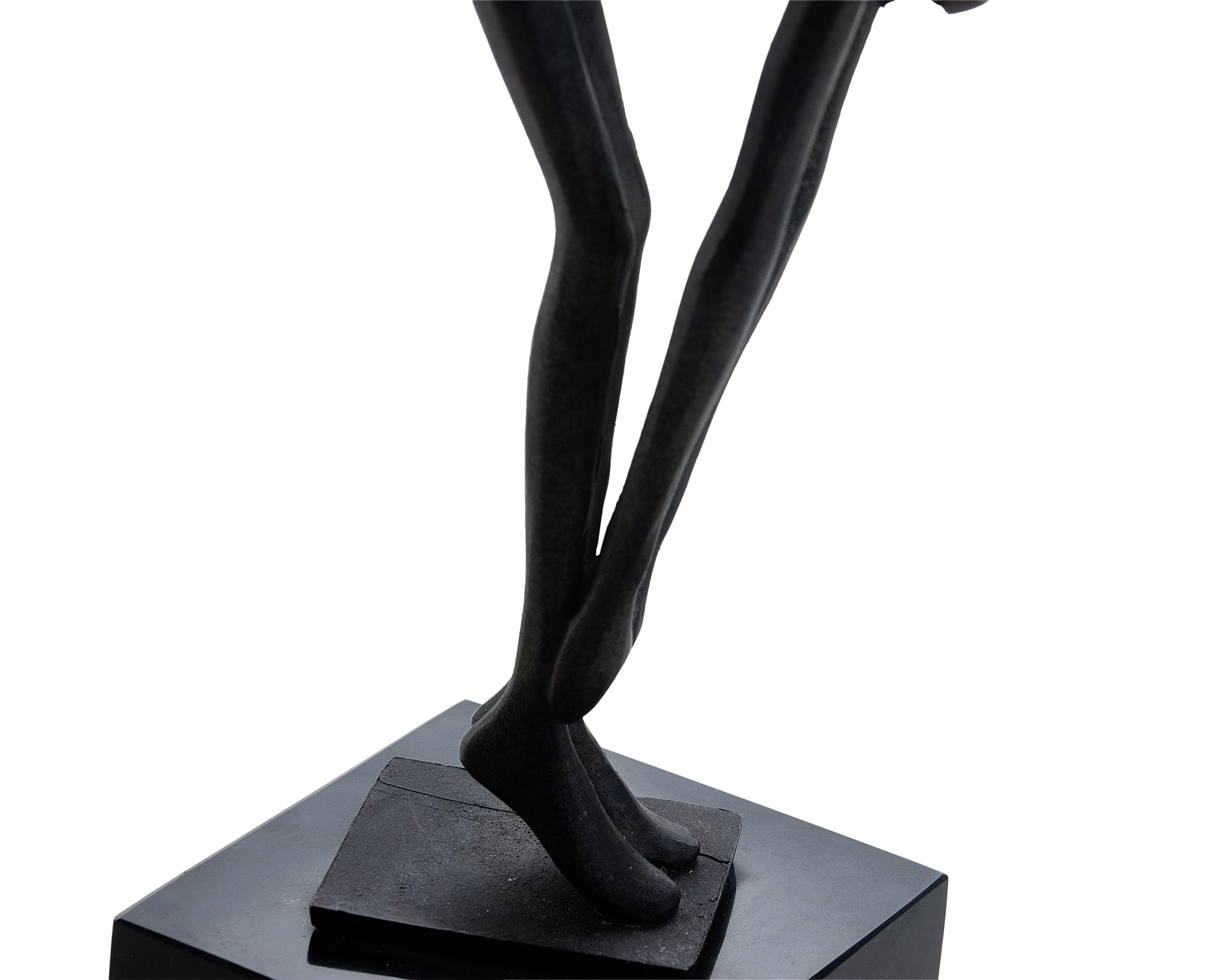 Mauro Sculpture - Black Alloy & Marble