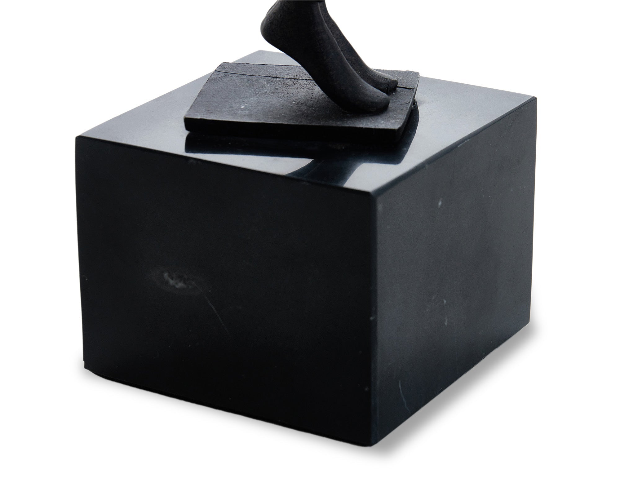 Mauro Sculpture - Black Alloy & Marble
