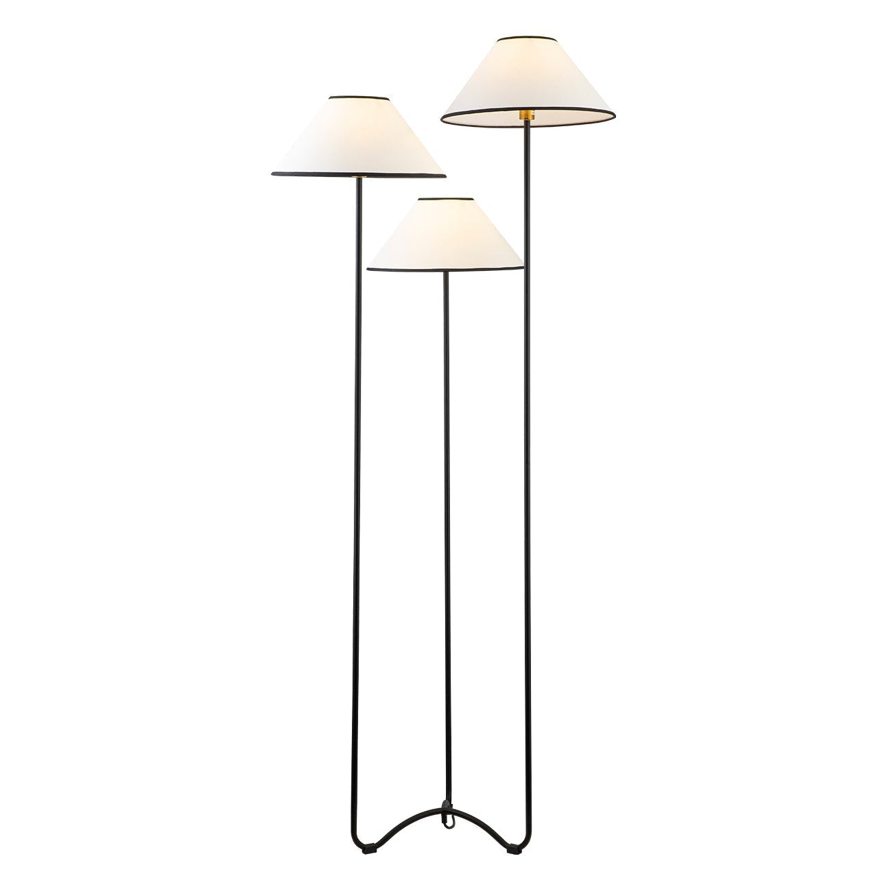 Langless Matt Black Metal Floor Lamp
