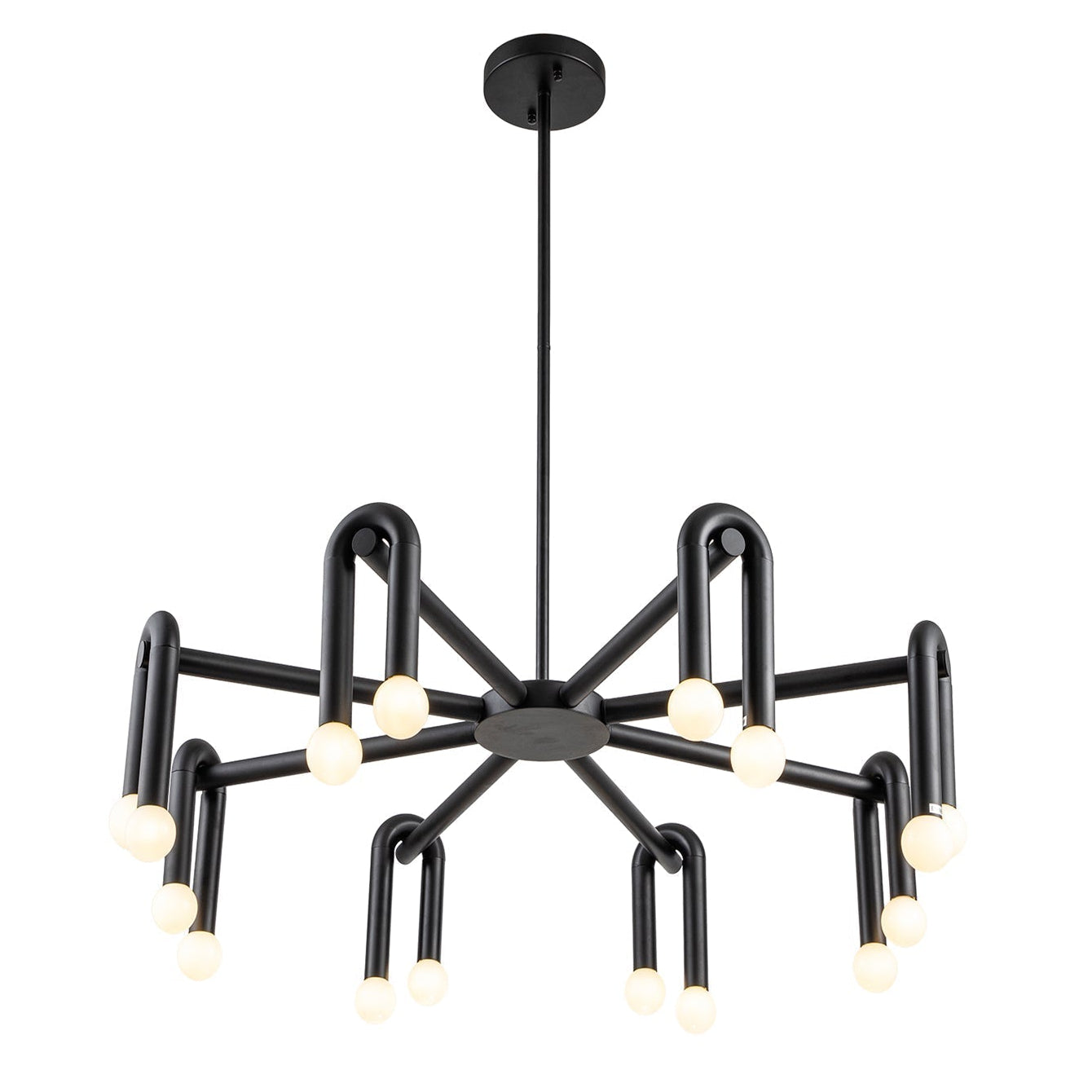 Melt 2 Matt Black Pendant Light