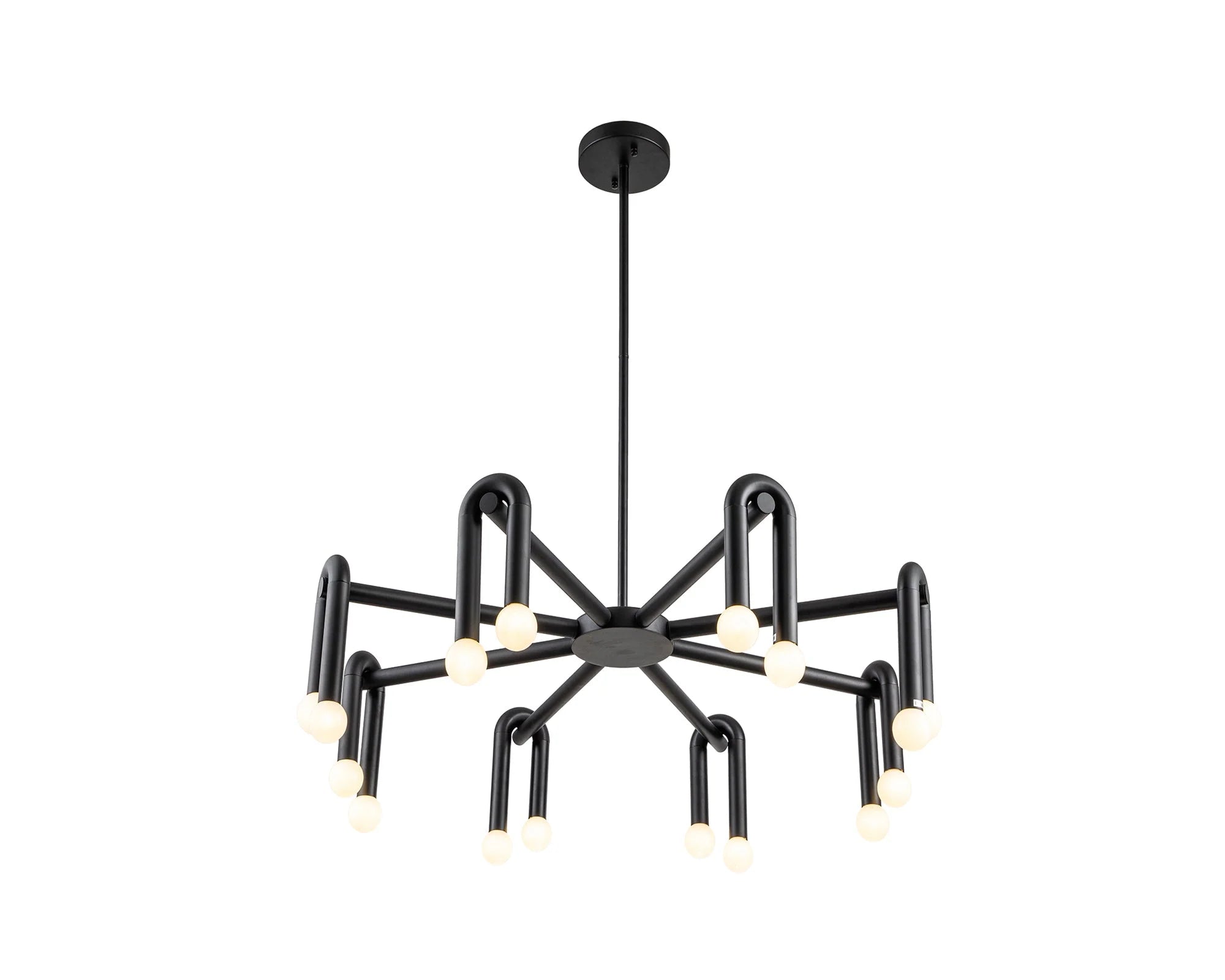 Melt 2 Matt Black Pendant Light