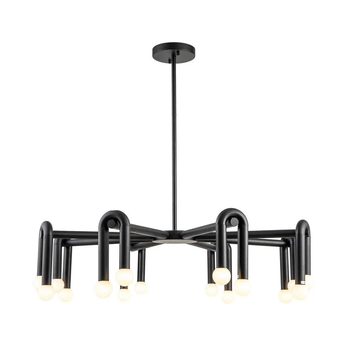 Melt 2 Matt Black Pendant Light