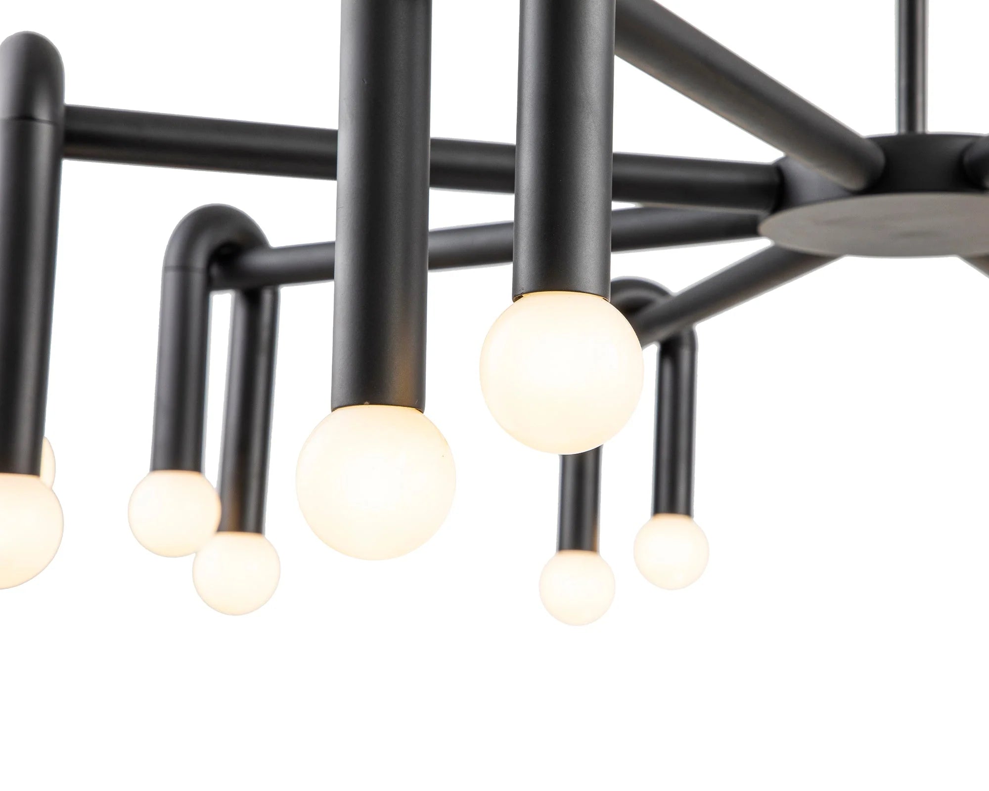 Melt 2 Matt Black Pendant Light