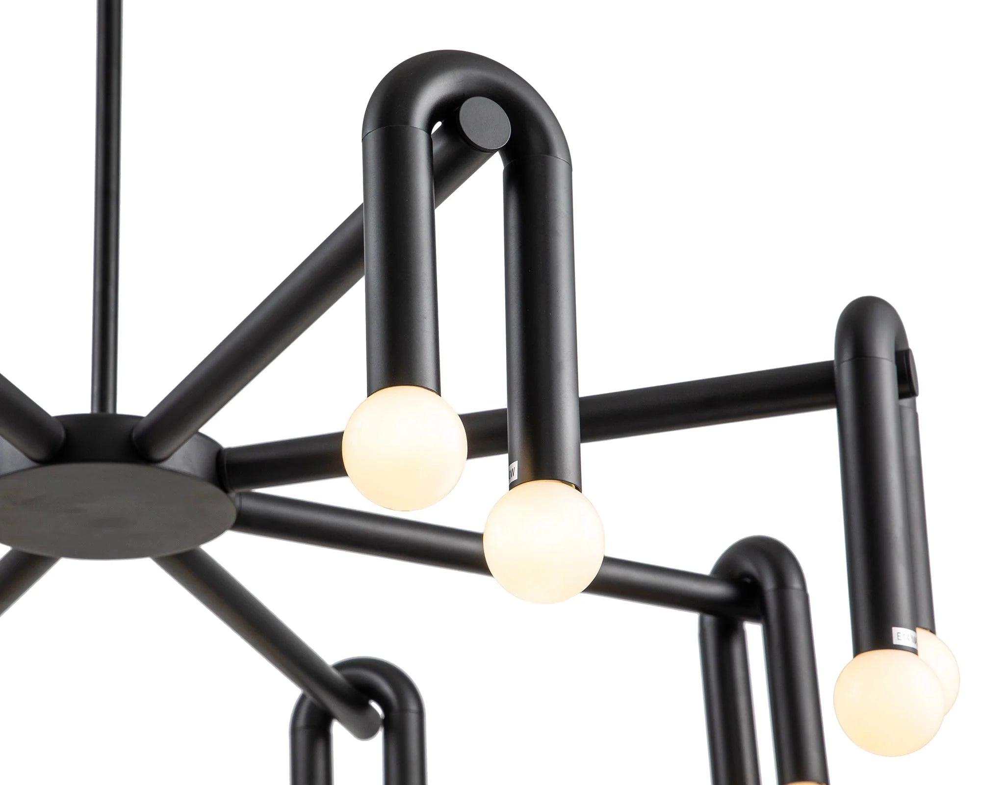 Melt 2 Matt Black Pendant Light
