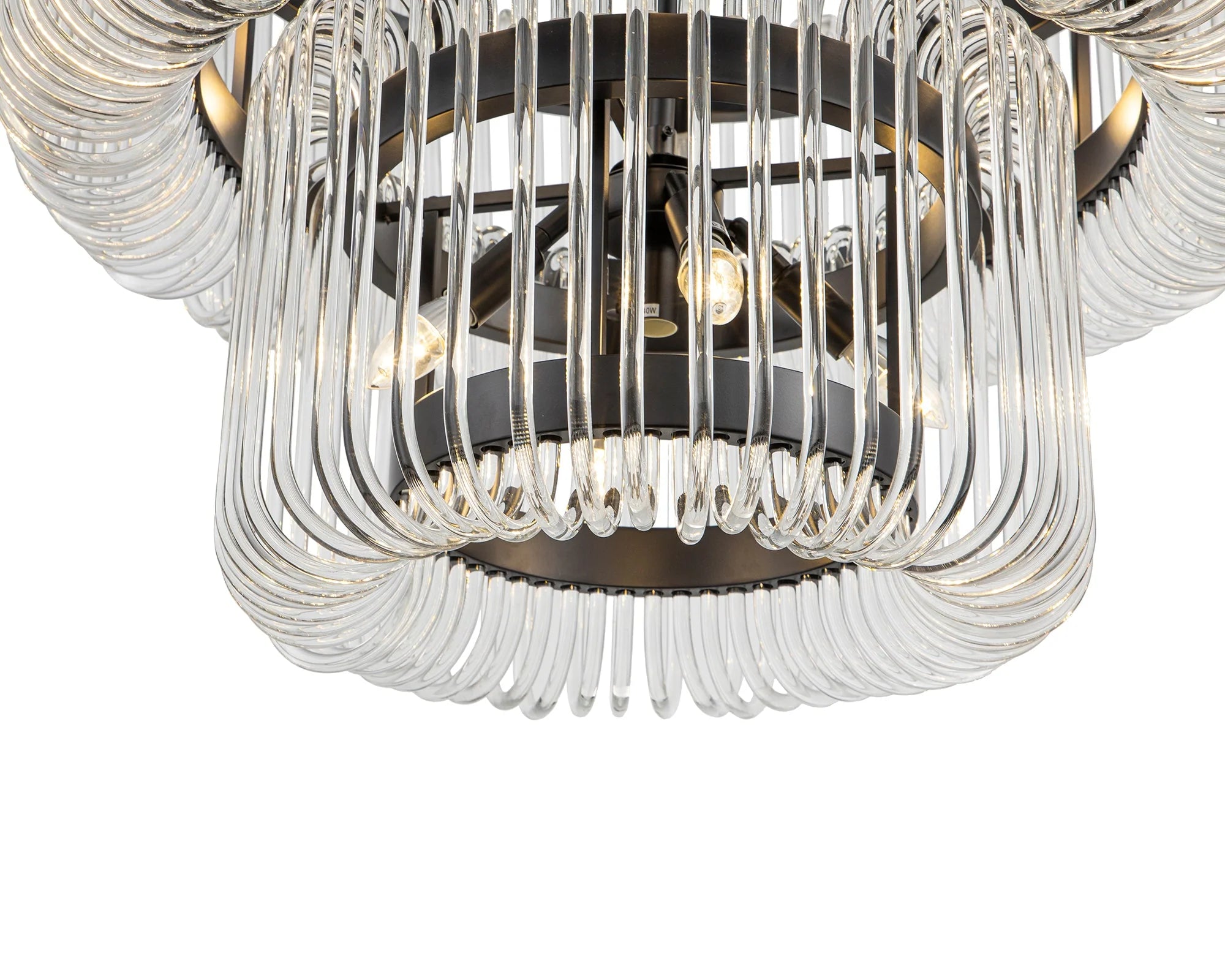 Mist Tall Matt Black Pendant Light