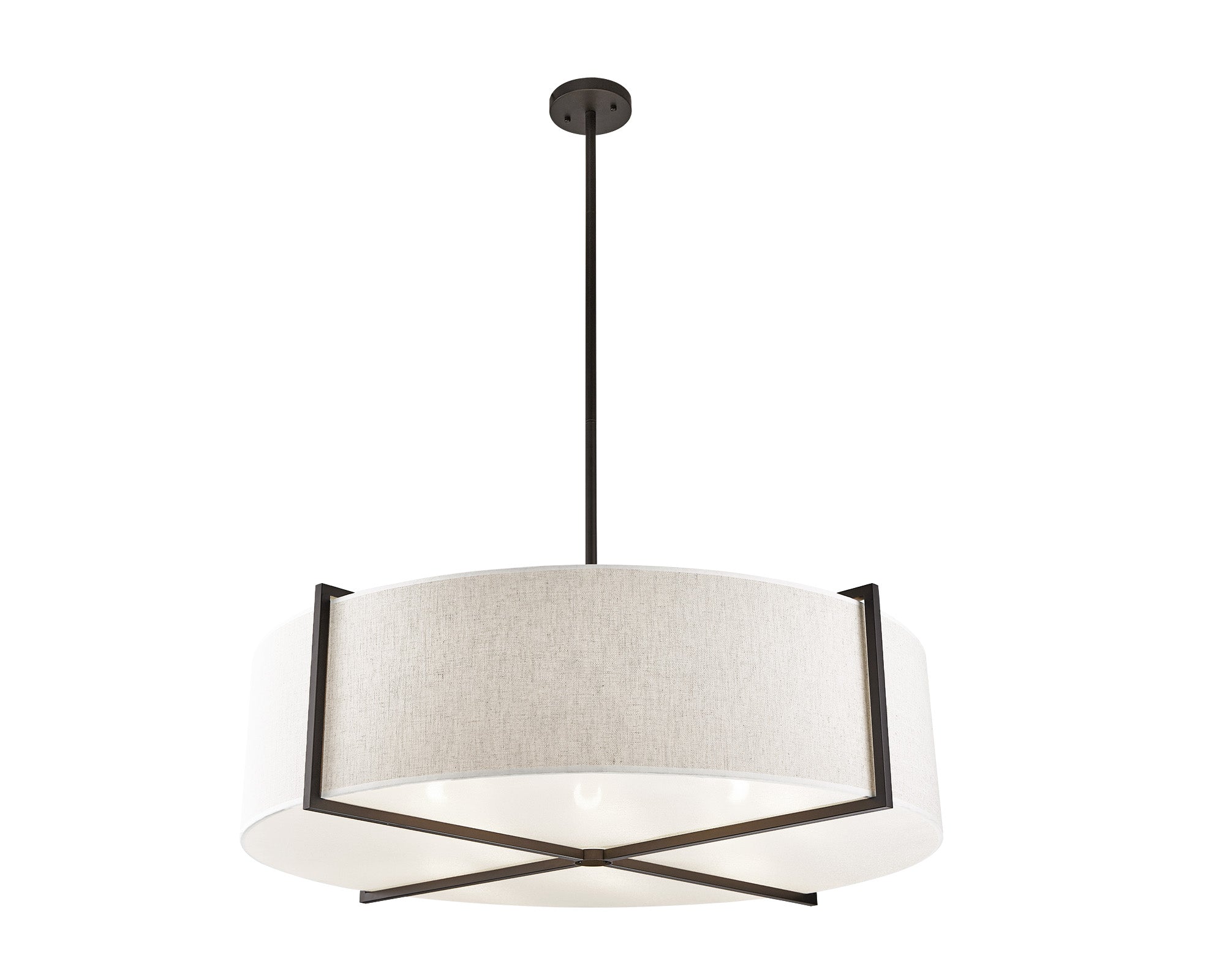 Sanderson Pendant Lamp Medium - Beige Linen