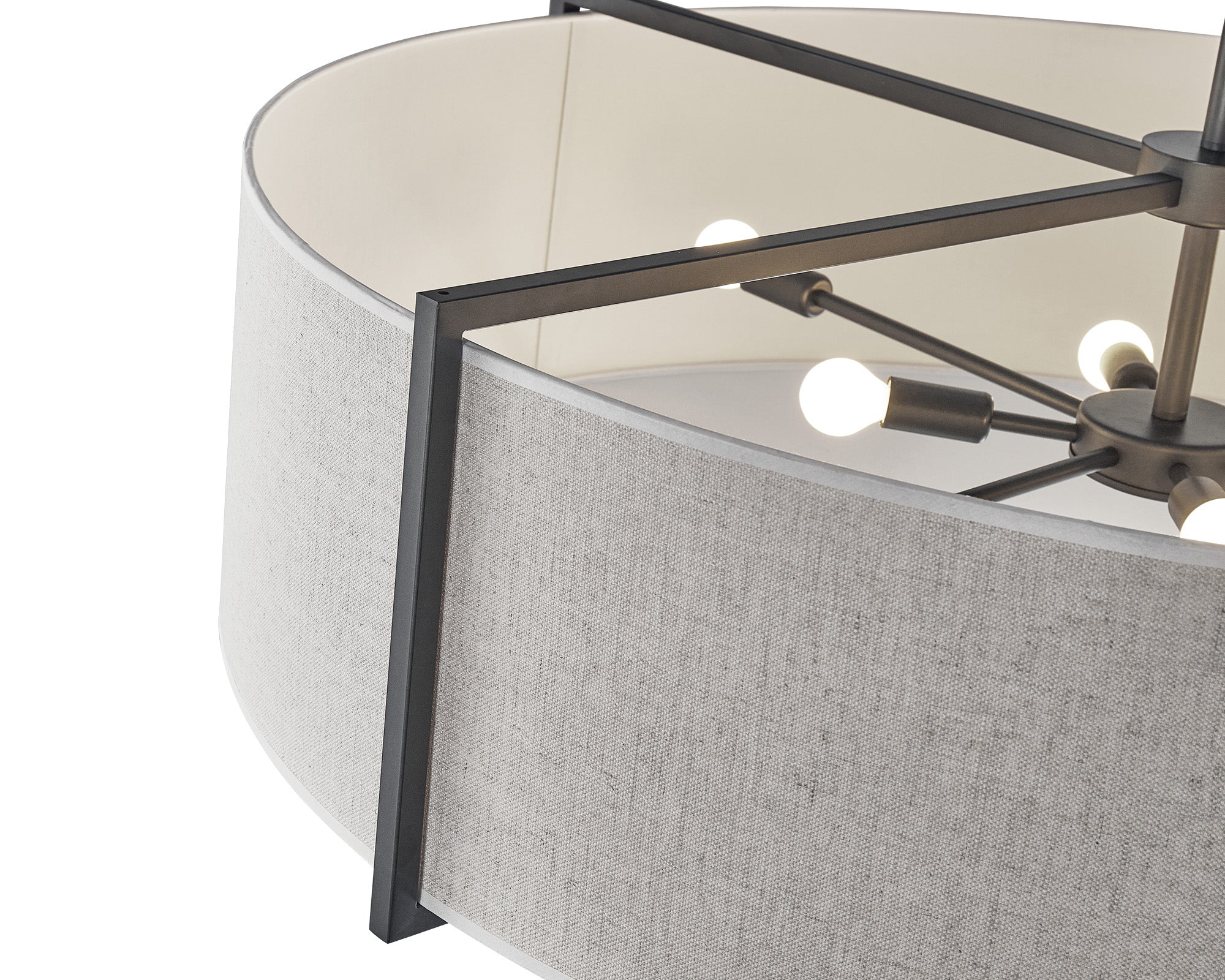 Sanderson Pendant Lamp Medium - Beige Linen