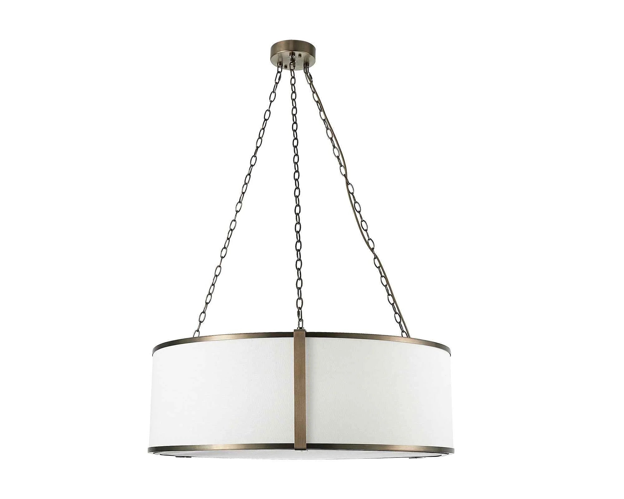 Baltimore Antique Brass Pendant Light