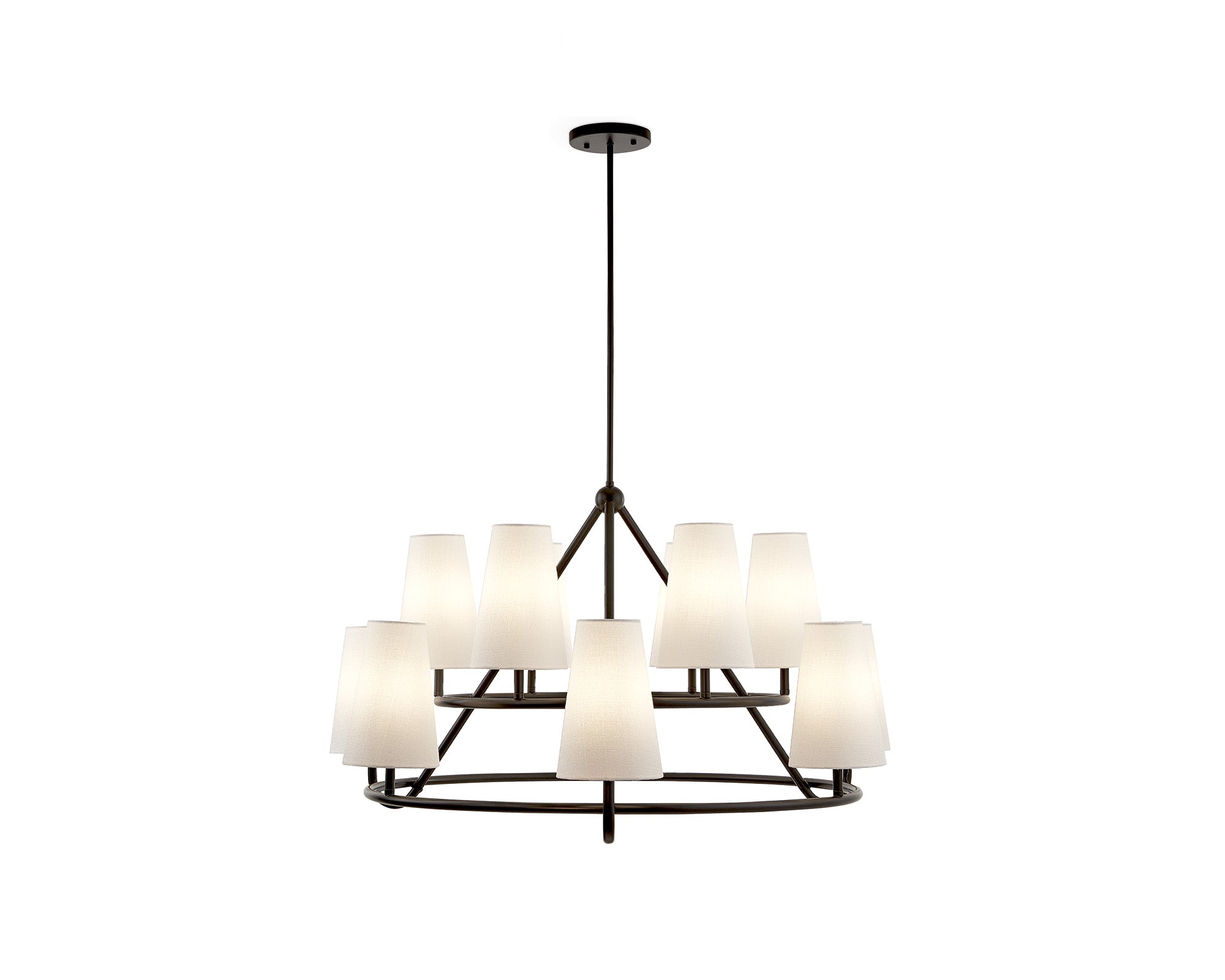 Gildan Chandelier - White & Black