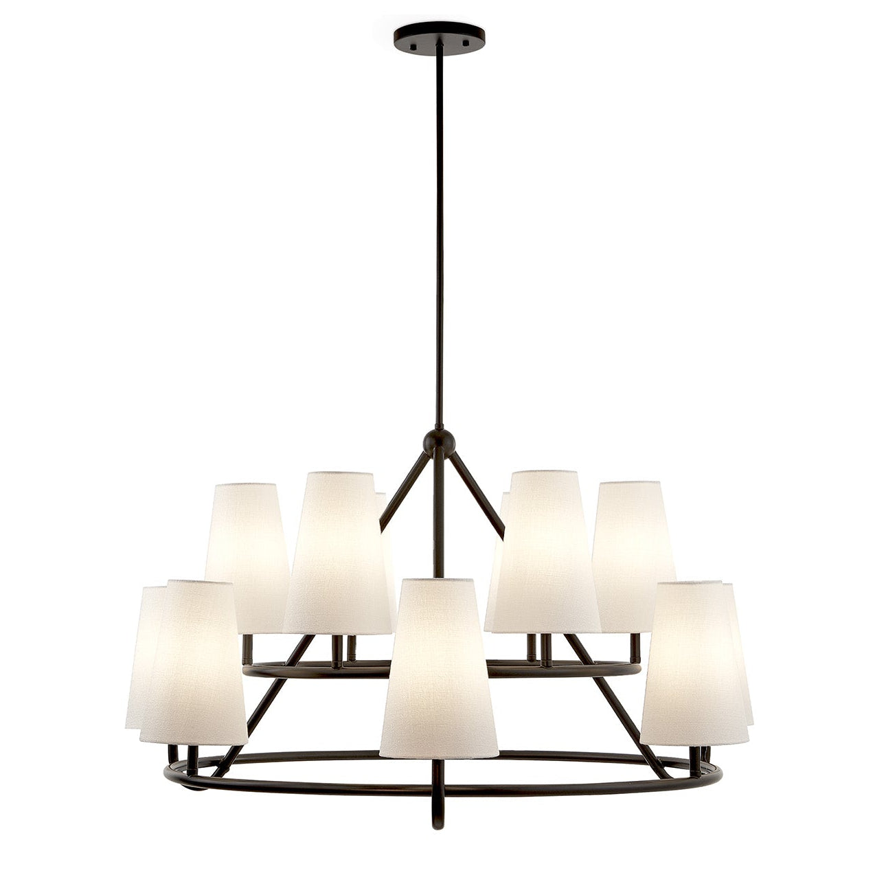 Gildan White & Black Chandelier
