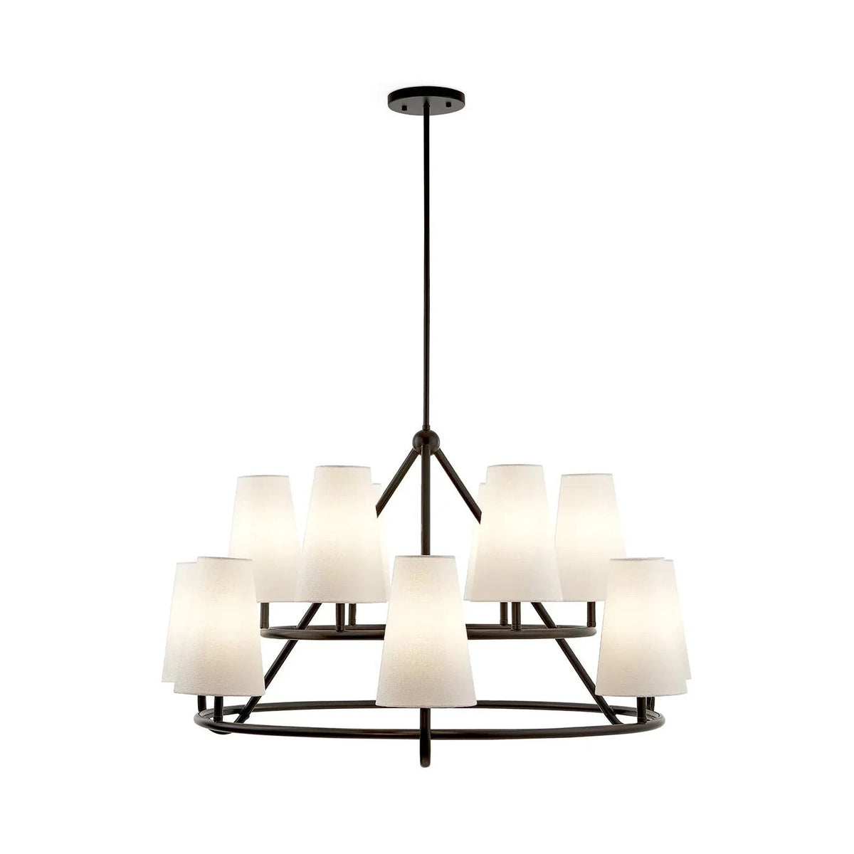 Gildan White & Black Chandelier
