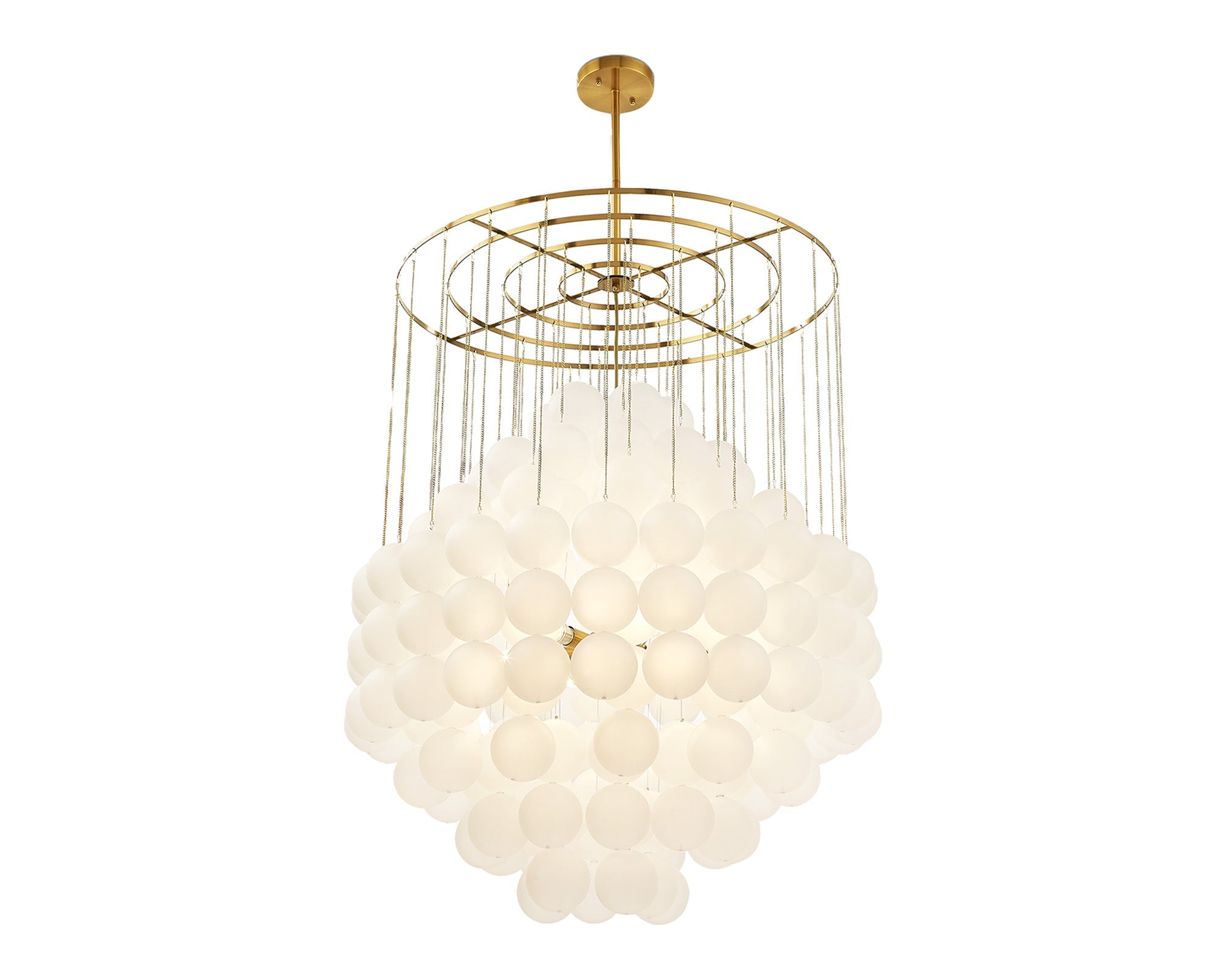 Moon Chandelier - Antique Brushed Brass