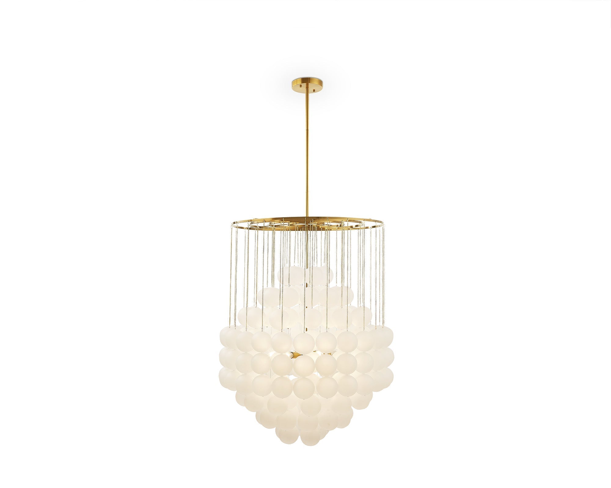 Moon Chandelier - Antique Brushed Brass