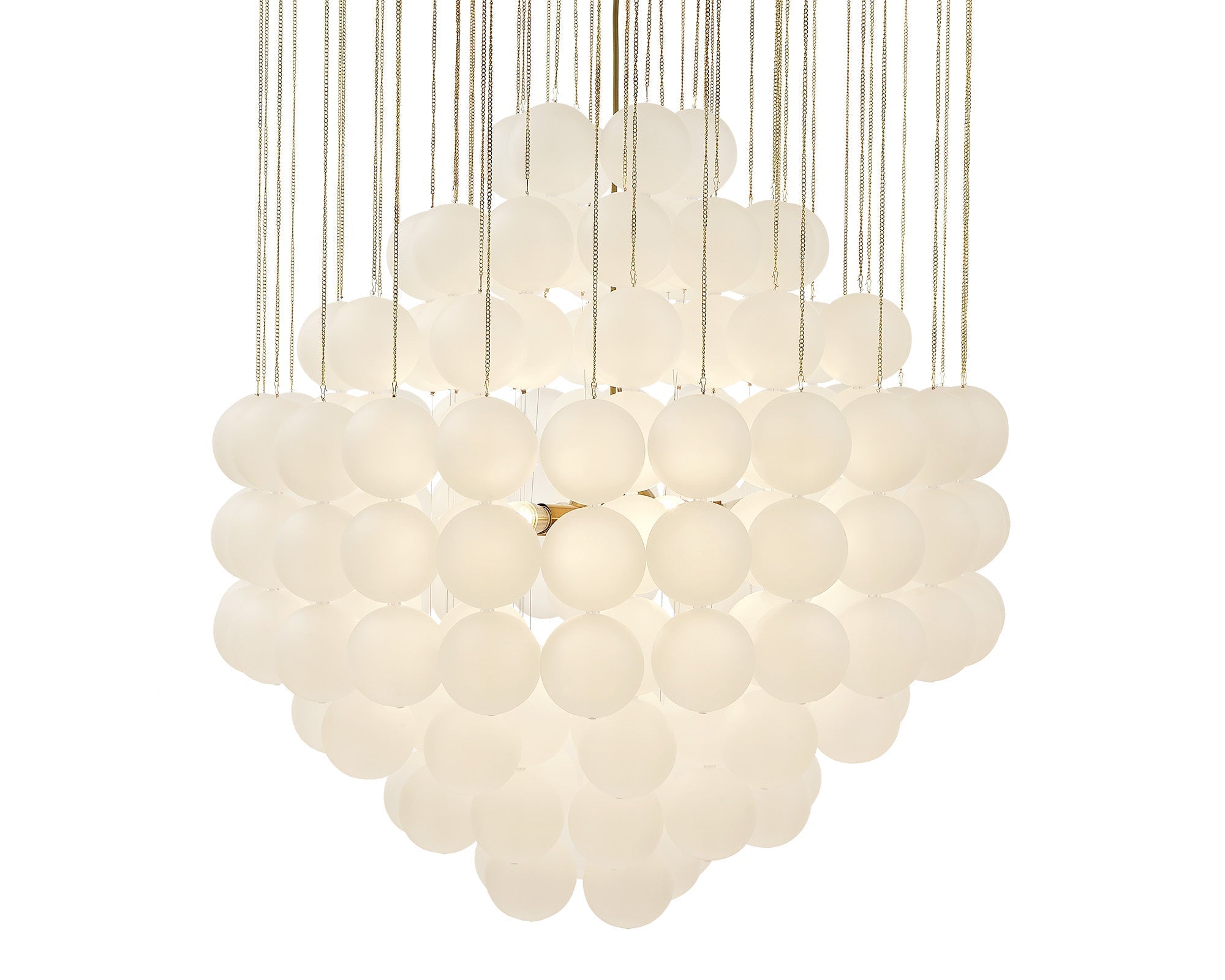 Moon Chandelier - Antique Brushed Brass