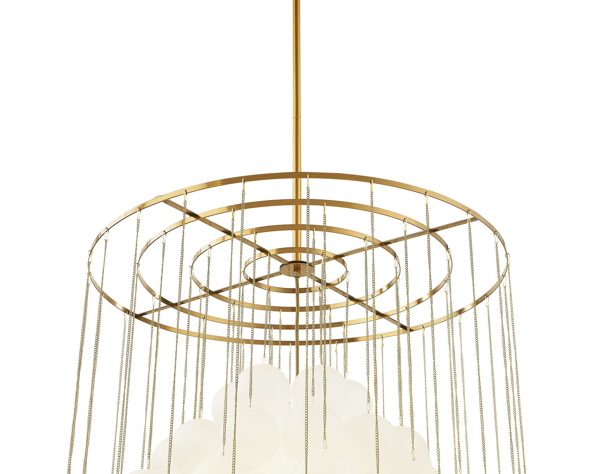 Moon Chandelier - Antique Brushed Brass