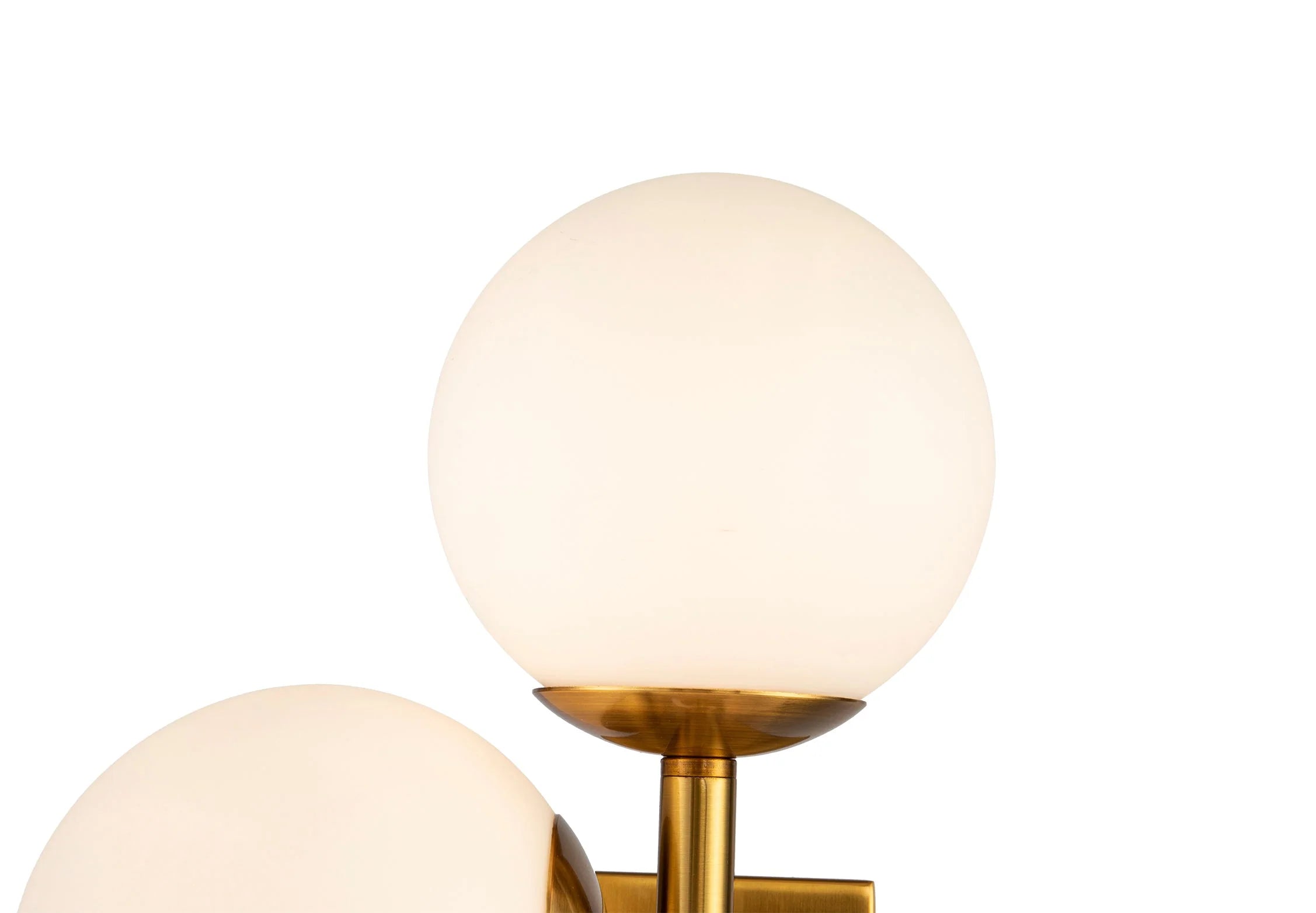 Vanessa Opal Glass & Brass Wall Light