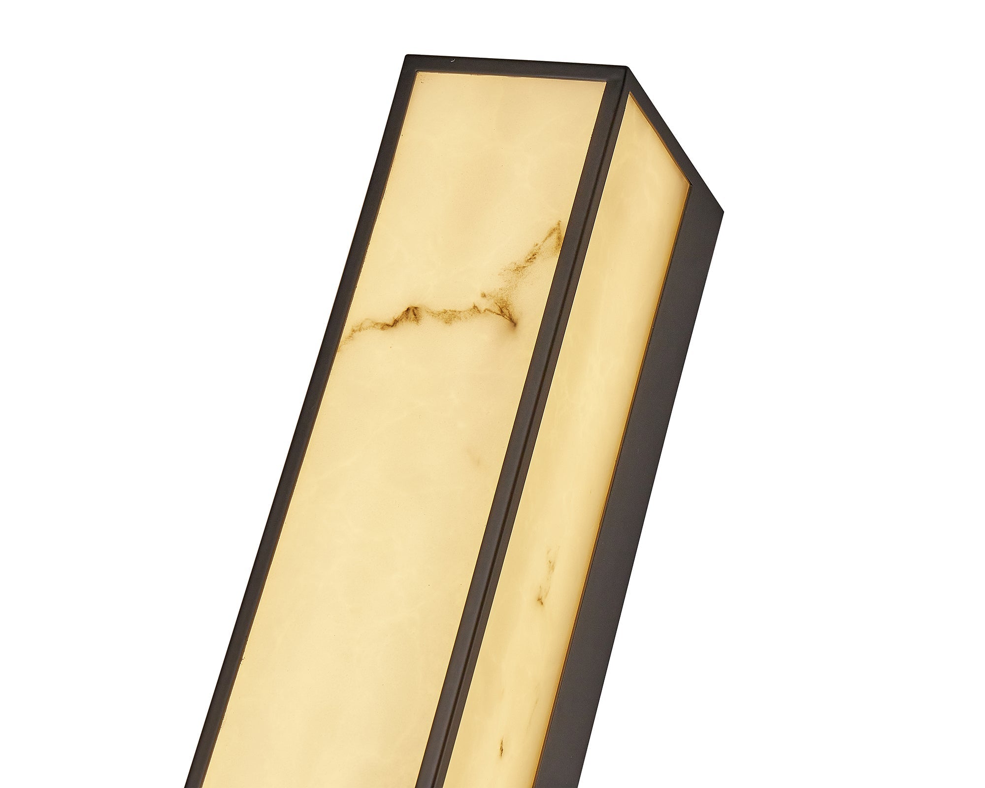 Stripe Wall Light - Matt Black, Iron & Faux Alabaster