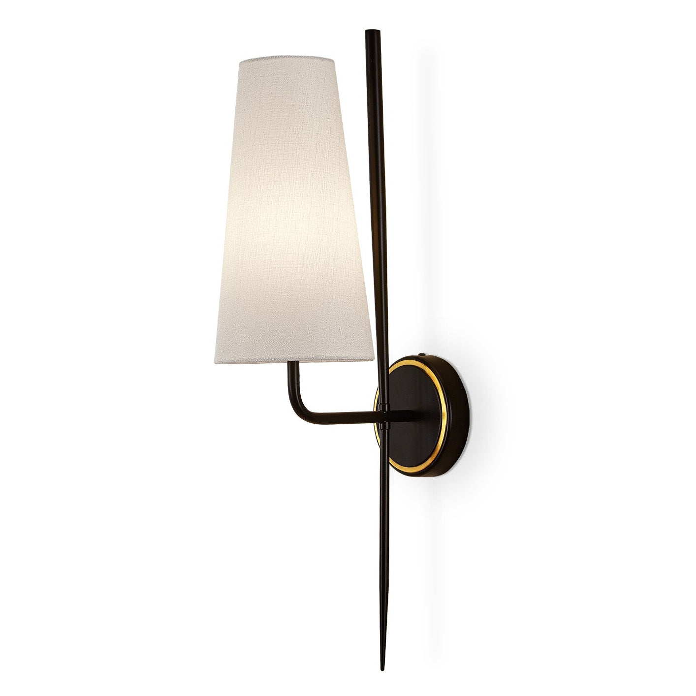 Serpa White & Black & Brass Wall Light