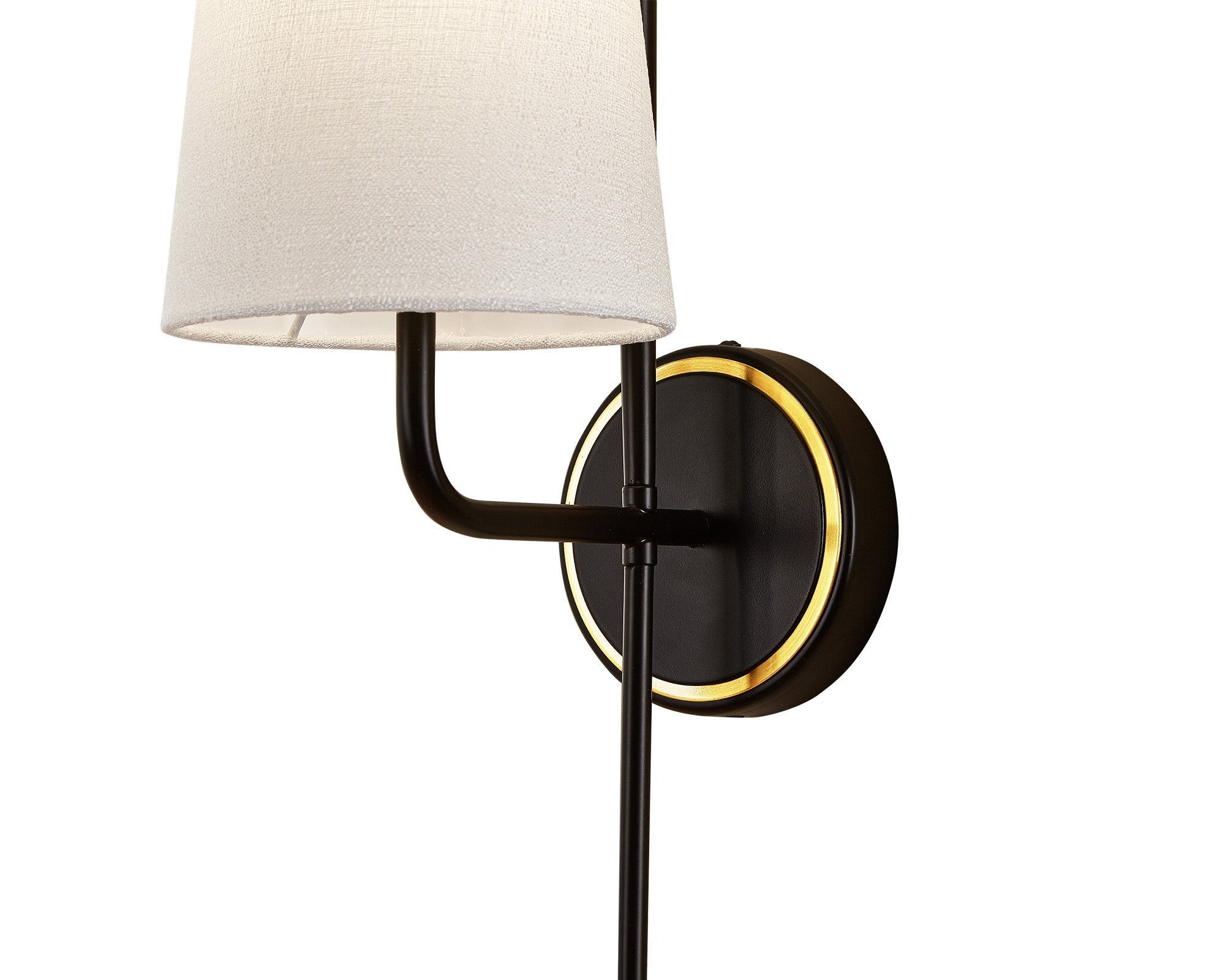 Serpa Wall Light - White, Black & Brass