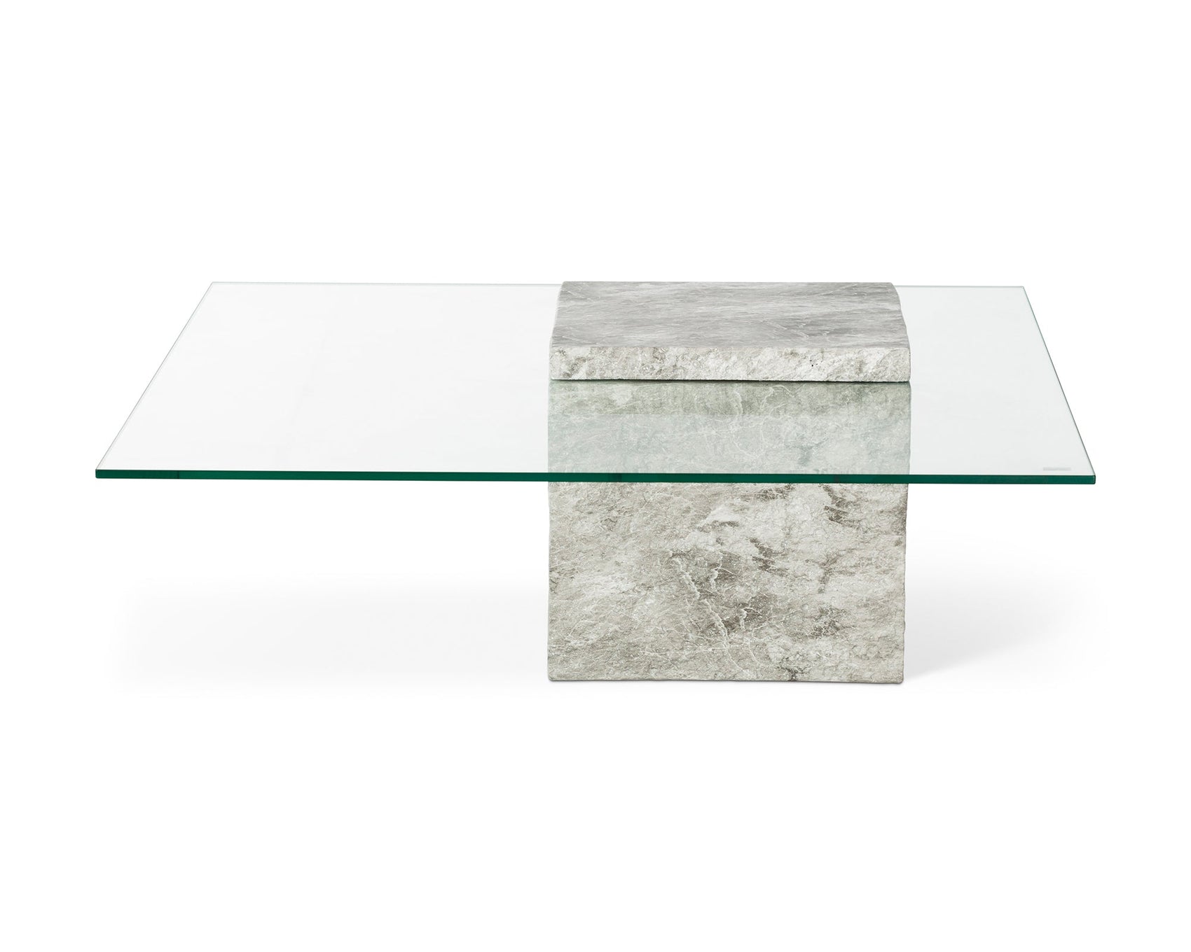 Rock Grey Marble Abstract Coffee Table