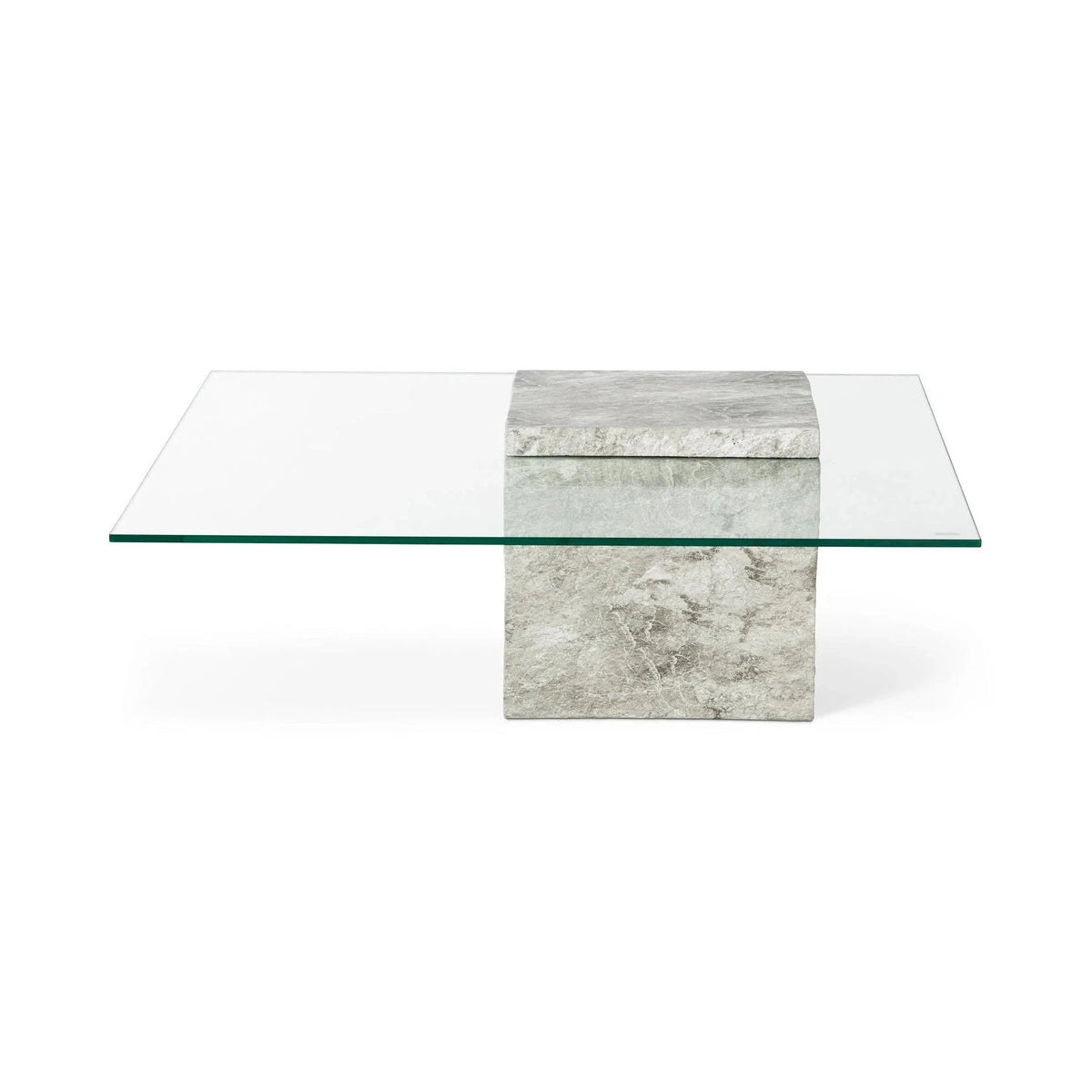 Rock Grey Faux Marble Abstract Coffee Table