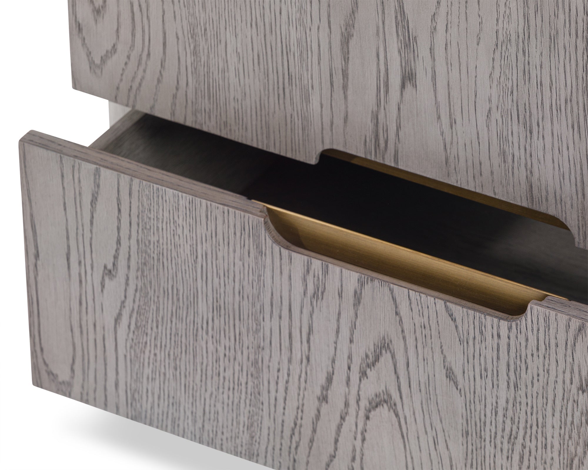 Lettos Chest Of Drawers - Silver Black Oak