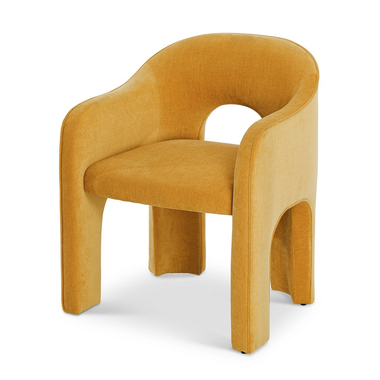 Kara Morgan Ochre Chenille Dining Chair
