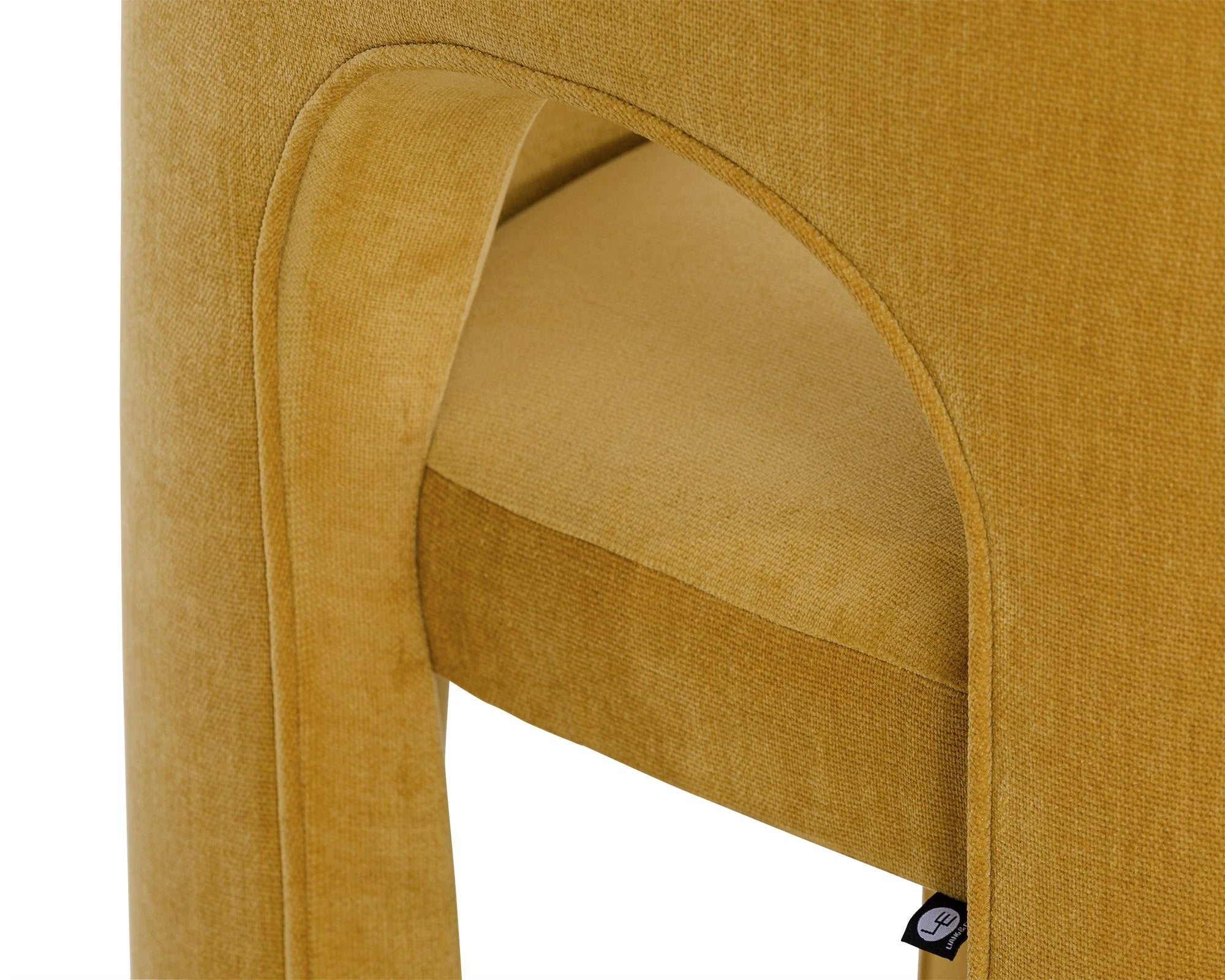 Kara Morgan Ochre Chenille Dining Chair