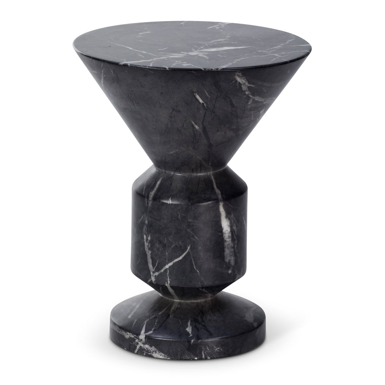 Argos Black Marquina Marble Side Table