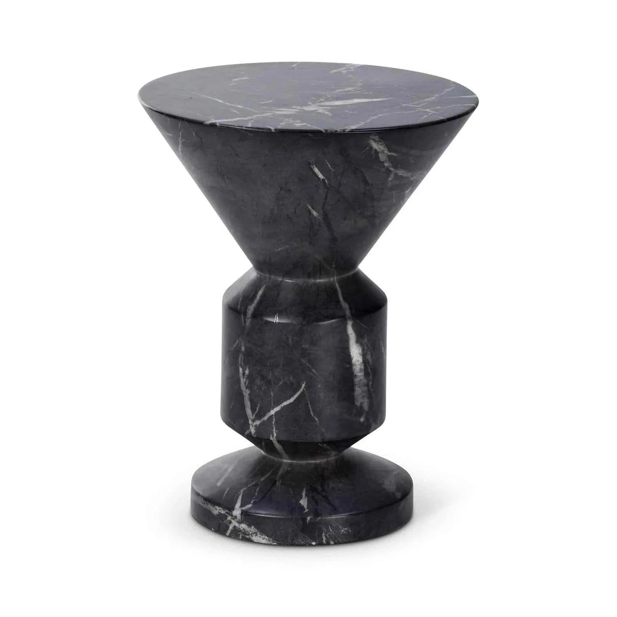 Argos Black Marquina Faux Marble Side Table