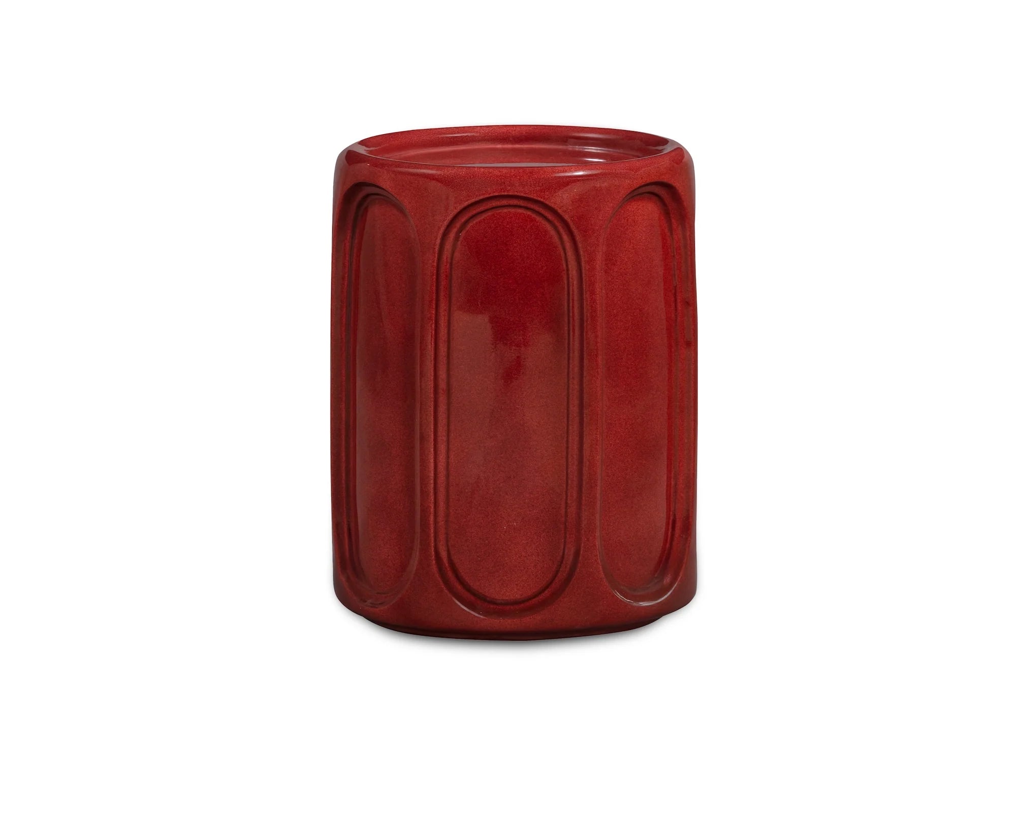 Oka Rust Glazed Side Table