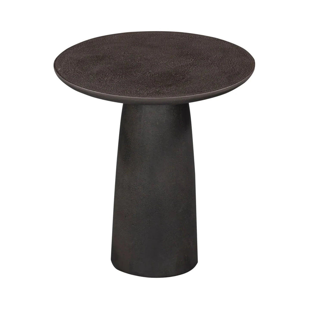 Porter Charcoal Pitted Side Table