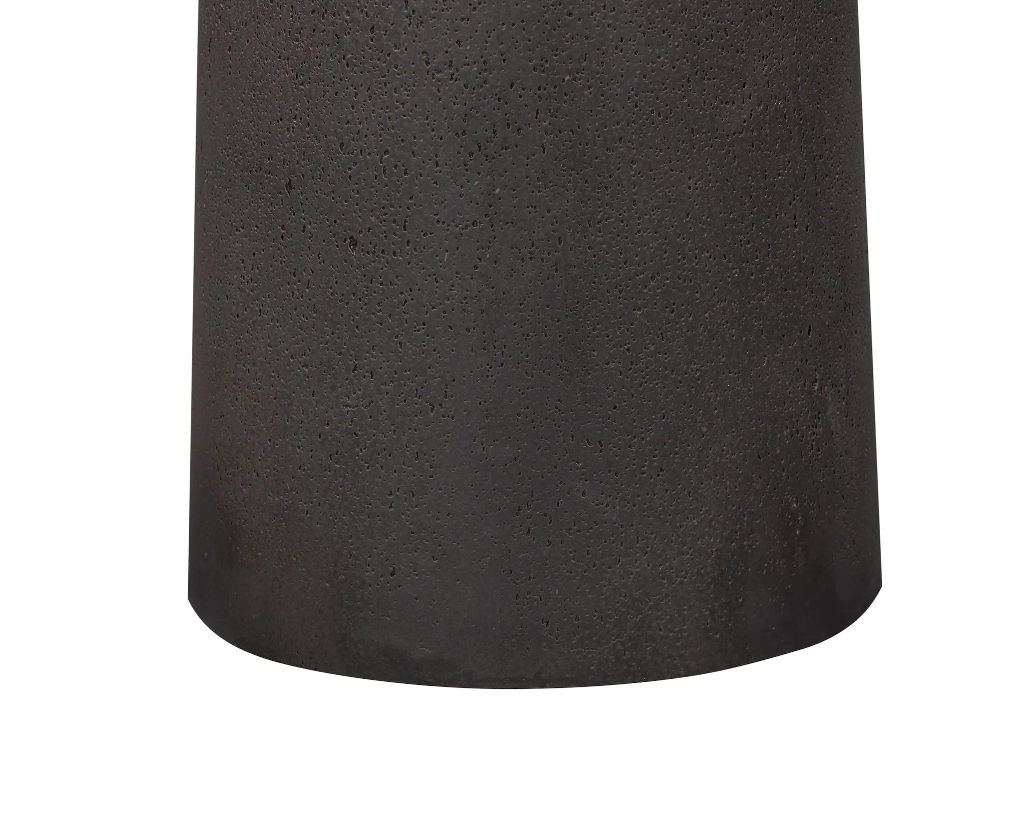 Porter Charcoal Pitted Side Table