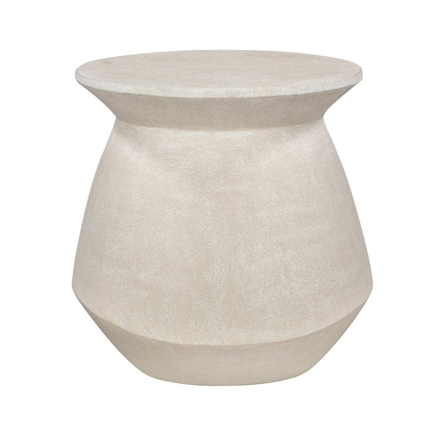 Poki Ivory Stucco Side Table